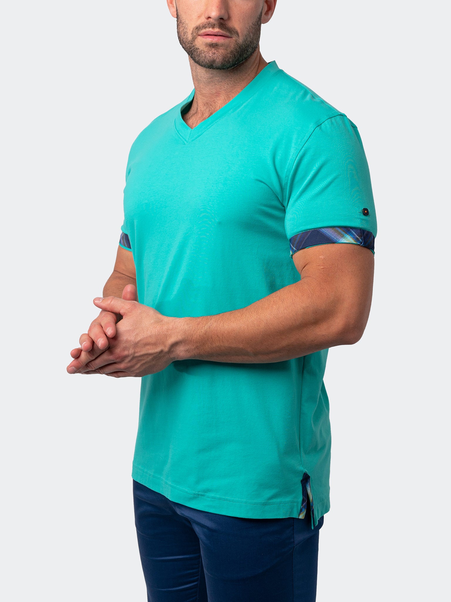 V-Neck Vivaldisolidmint Green