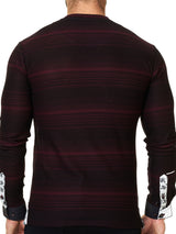 V Neck L Ing Black Red View-3