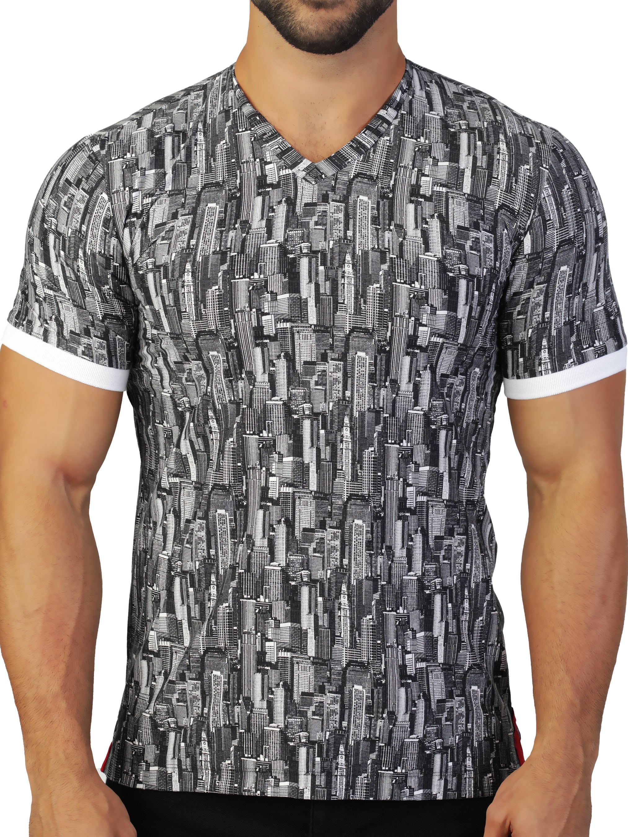 V Neck VivaldiBuilding Black