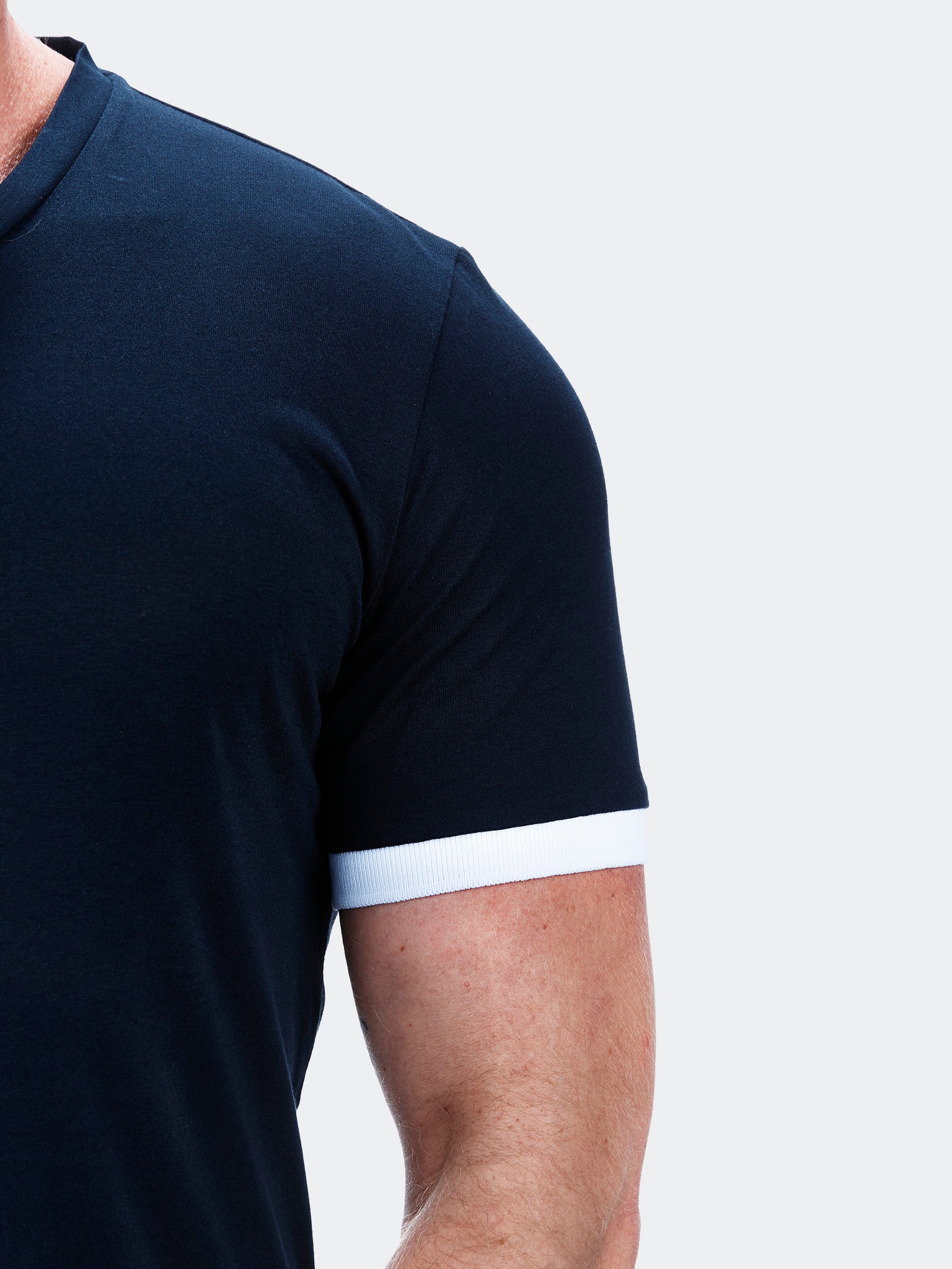 V Neck VivaldiSolid Navy