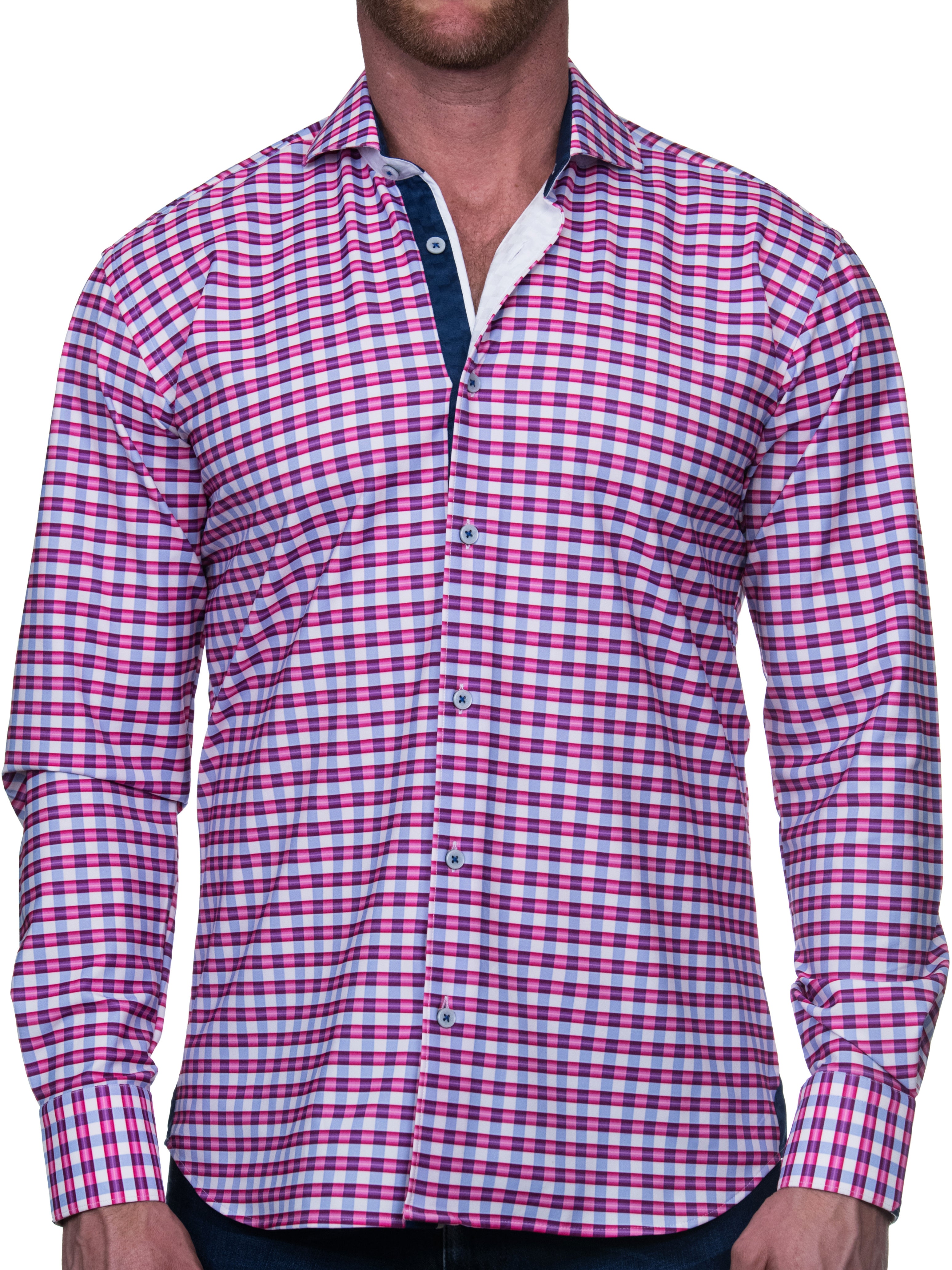 Wall Street Pink Check Shirt