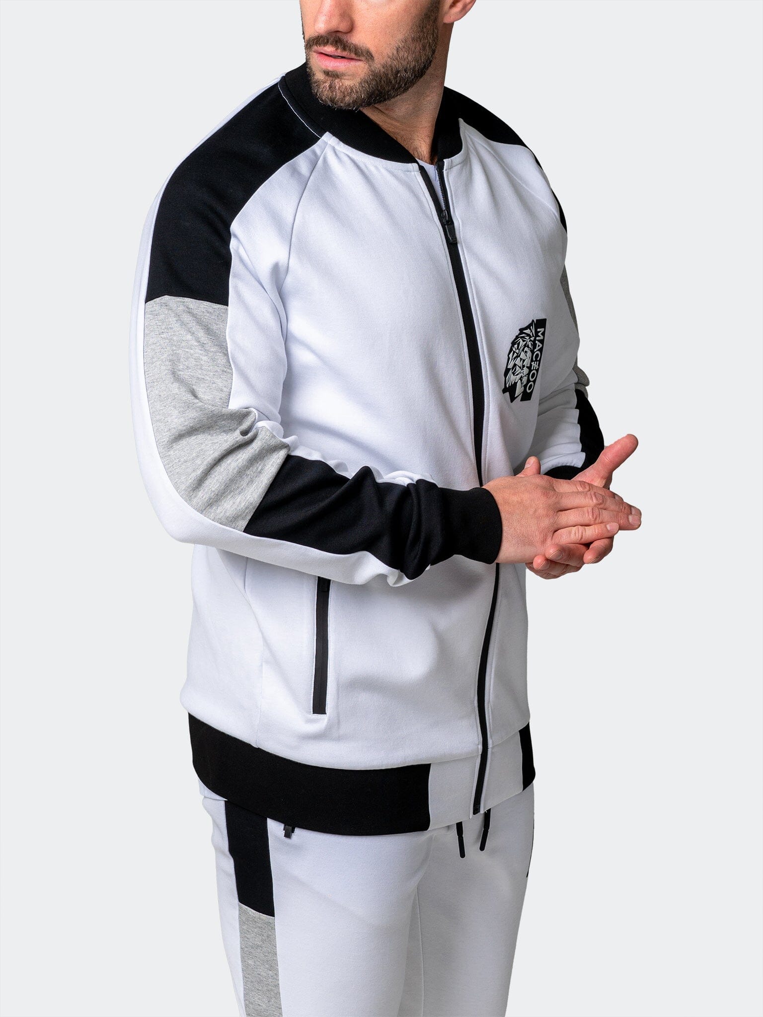 Legendary White Zip Sweater