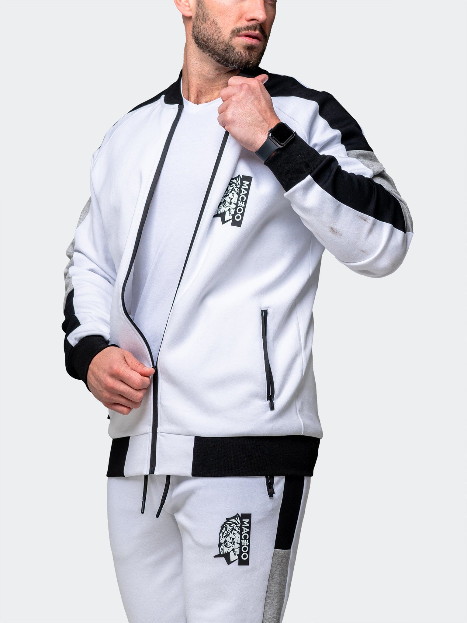 Legendary White Zip Sweater