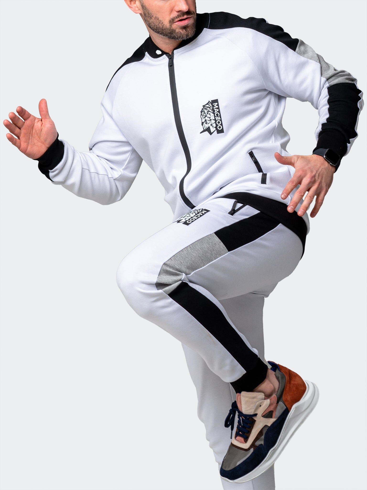 Legendary White Zip Sweater