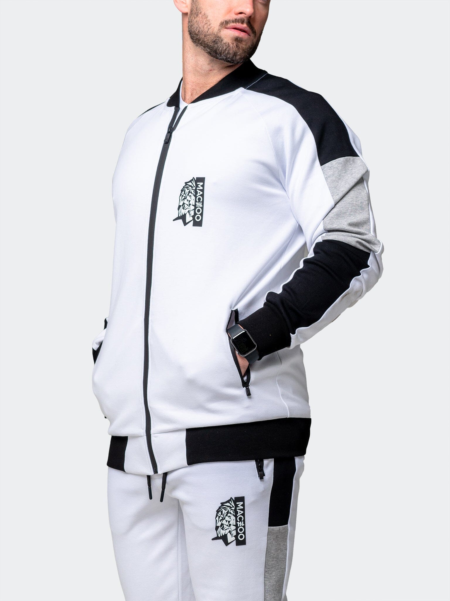 Legendary White Zip Sweater