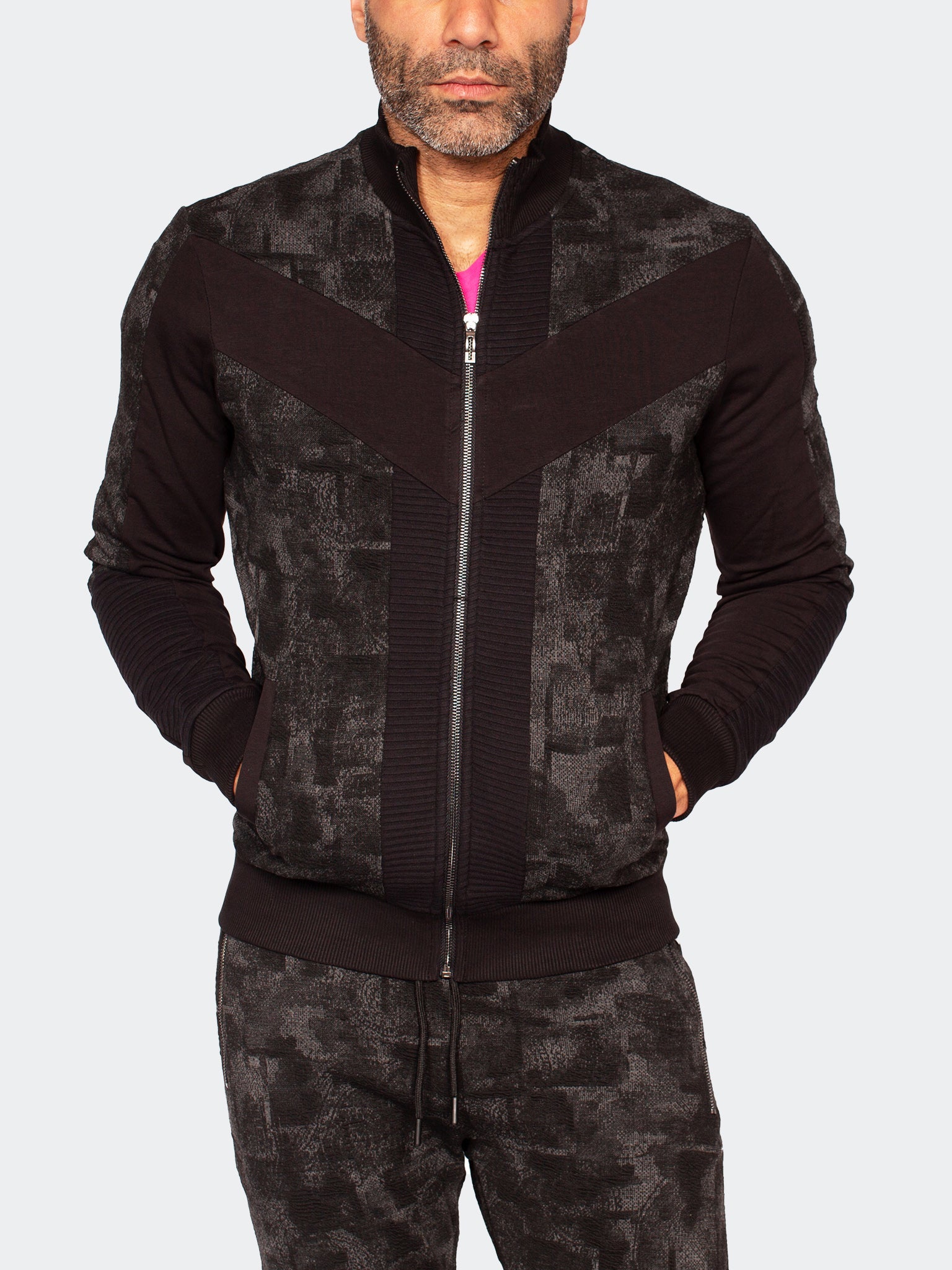 Perm Zipper Camo Blue