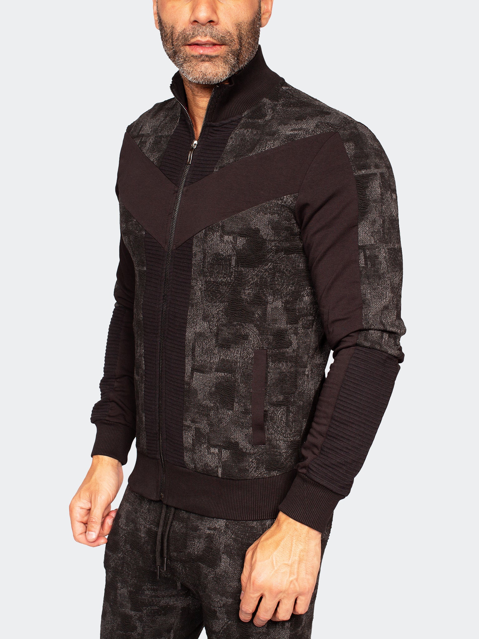 Perm Zipper Camo Blue