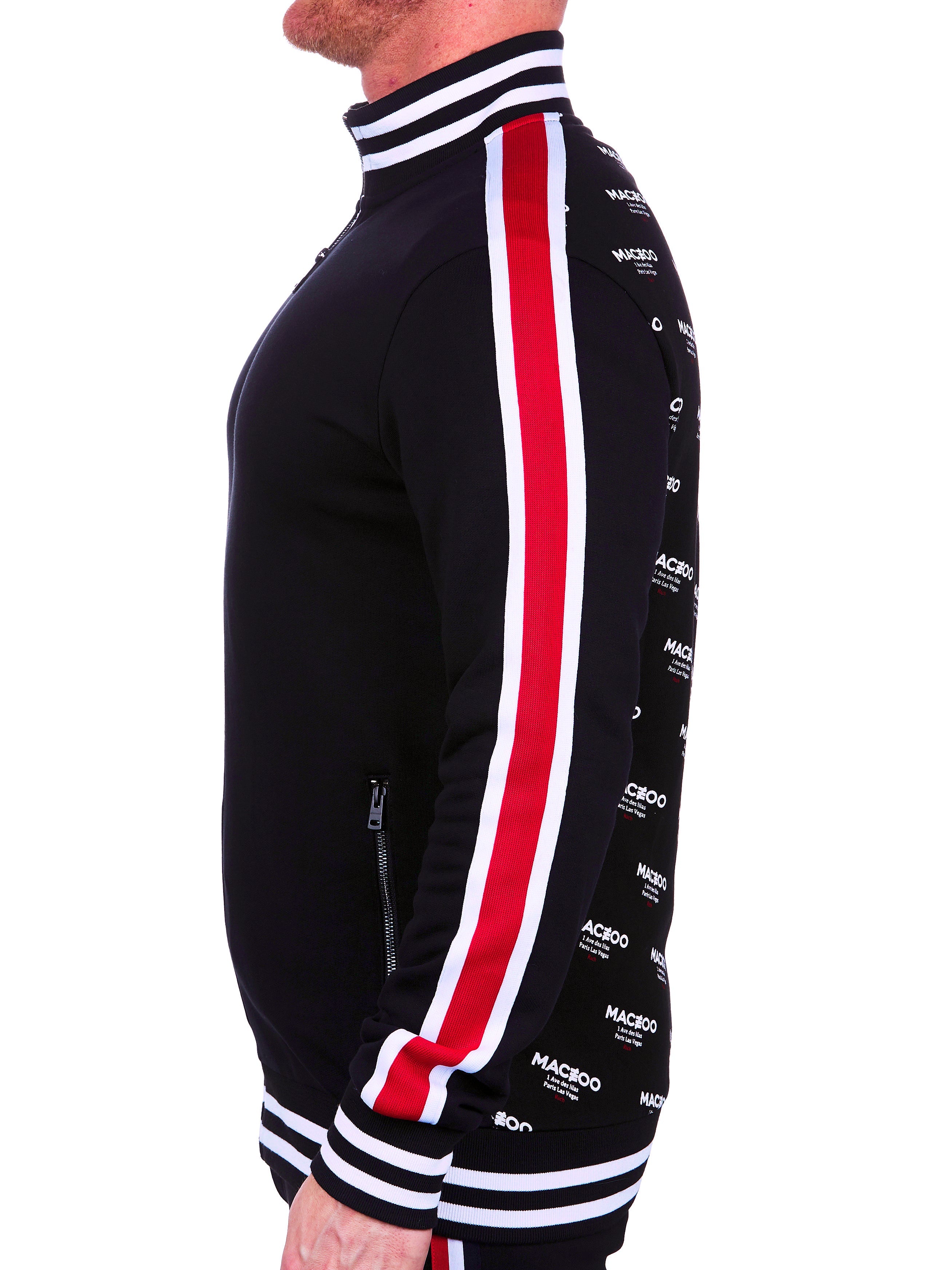 Zipper Stripe Black