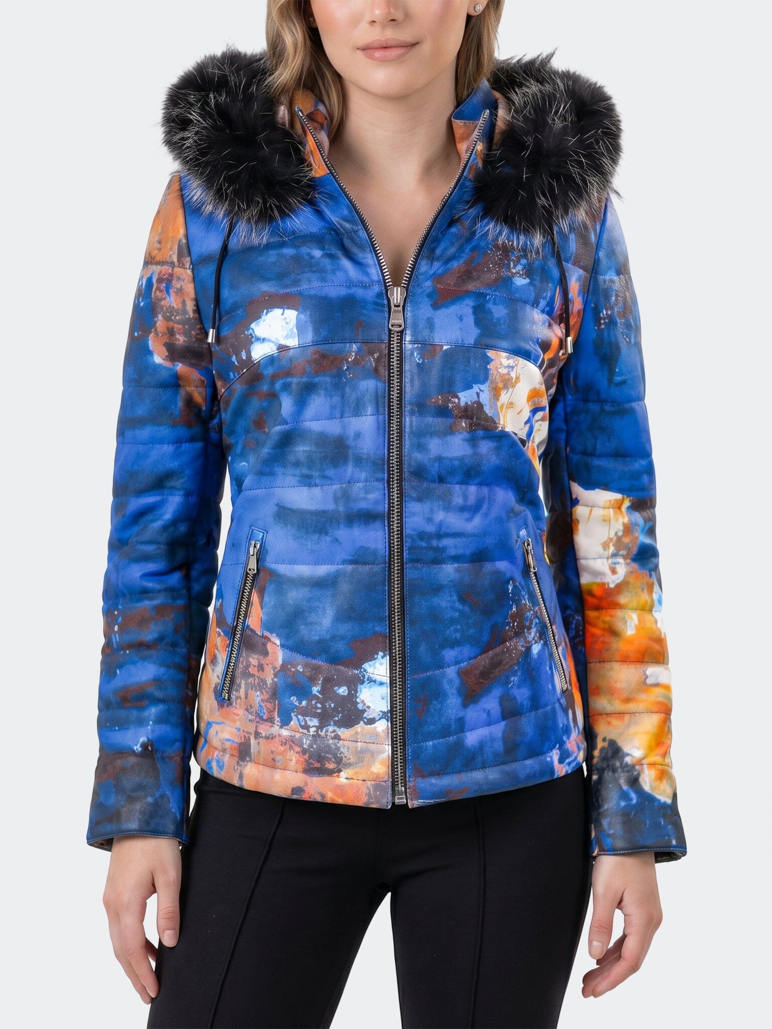 Women's Leather Paint Multi