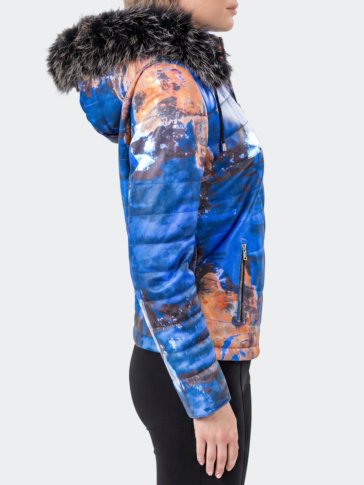 Women's Leather Paint Multi