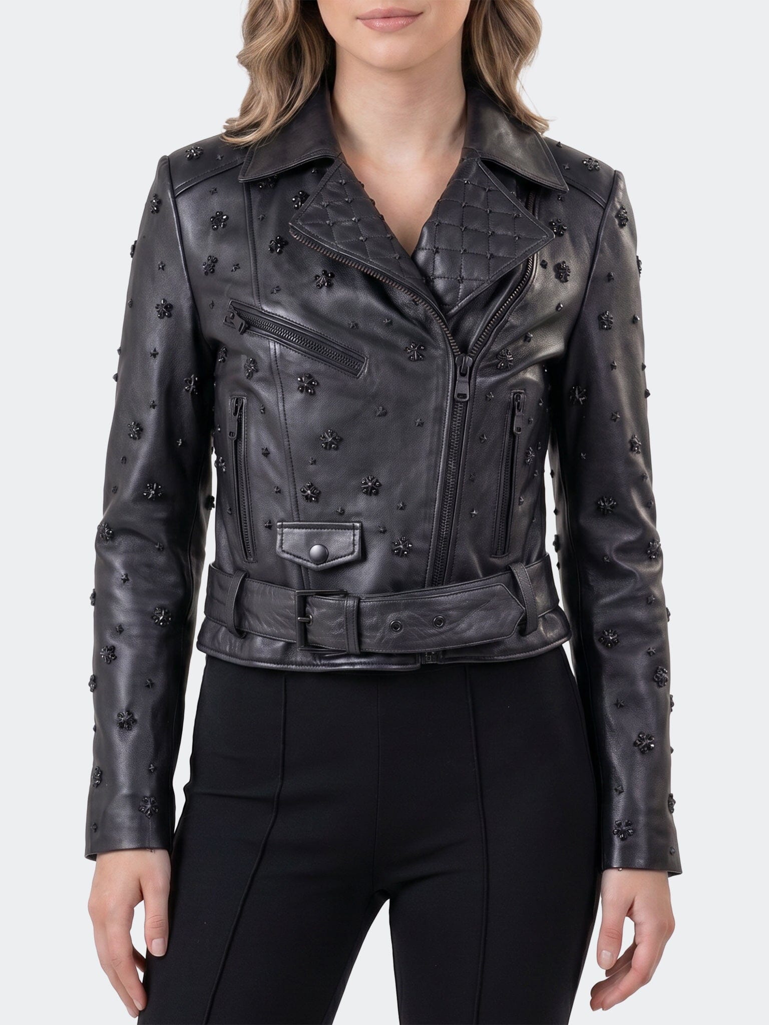 Women's Leather Superstar Black