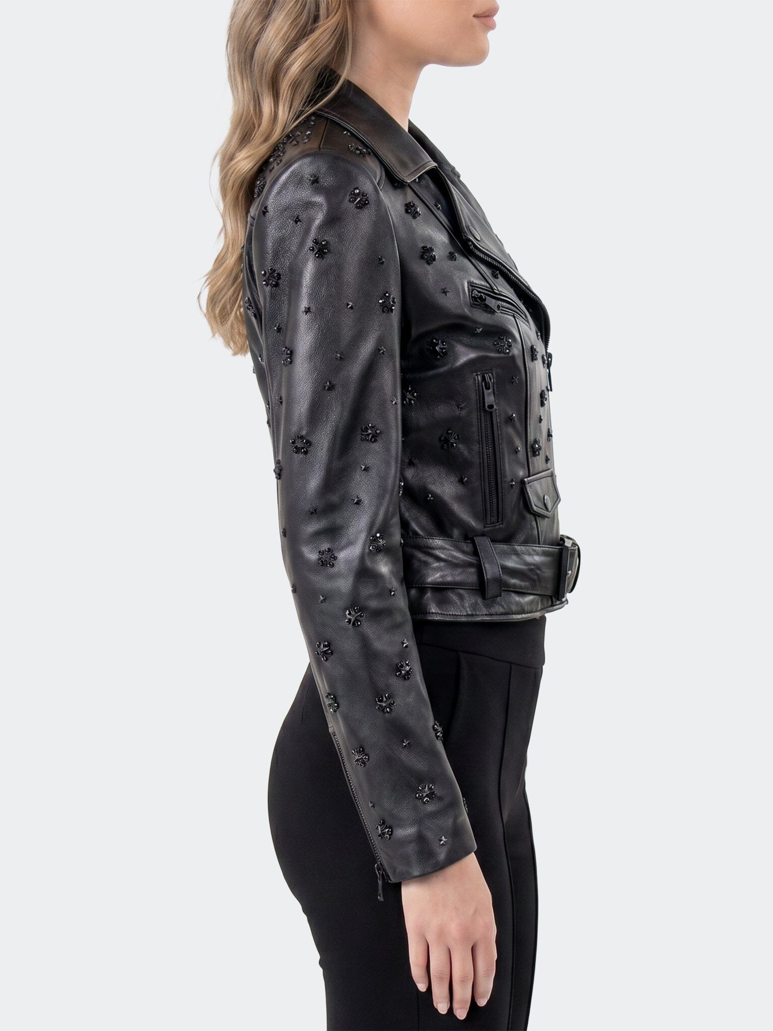 Women's Leather Superstar Black