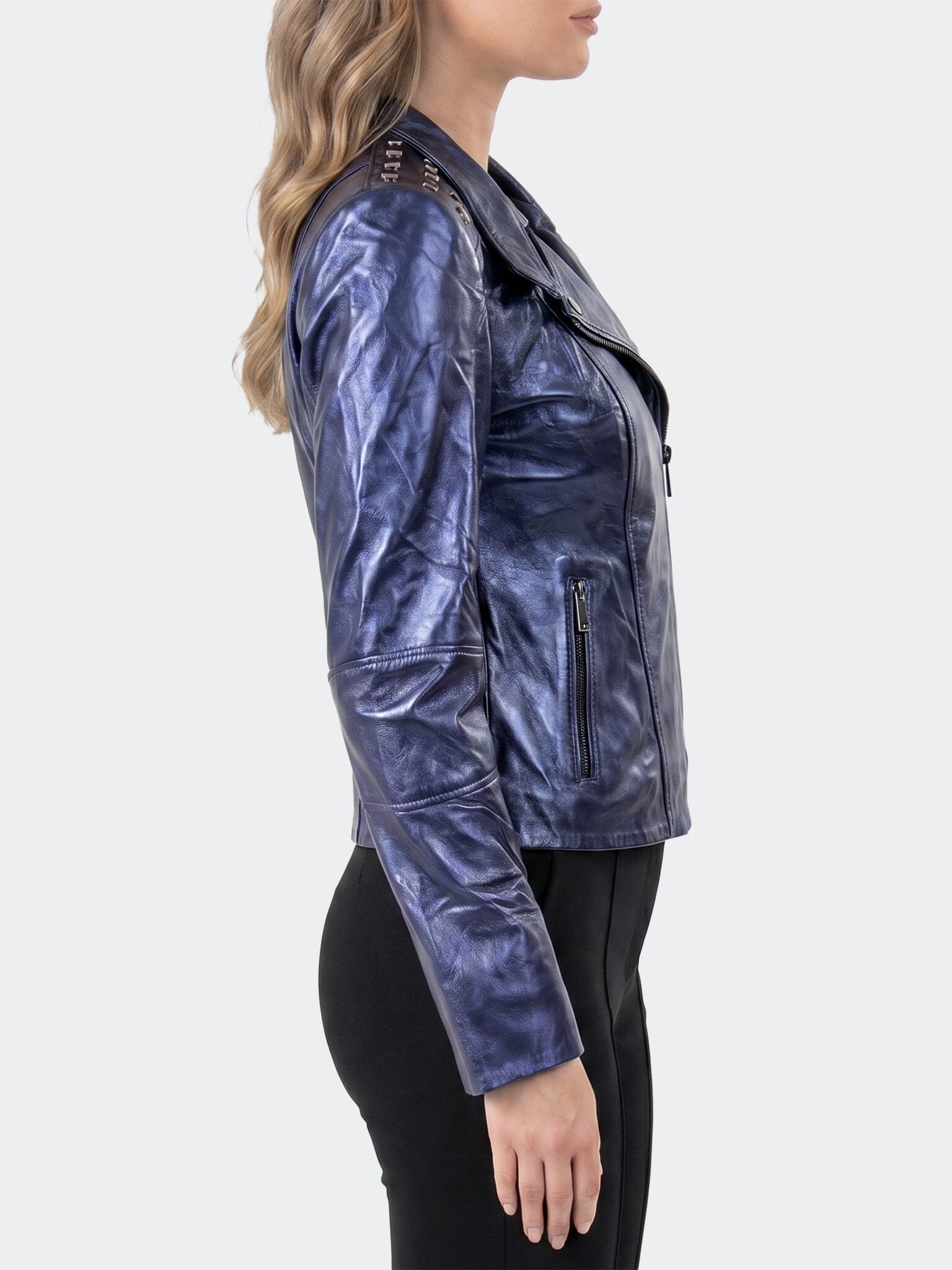 Women's Leather Nice Blue