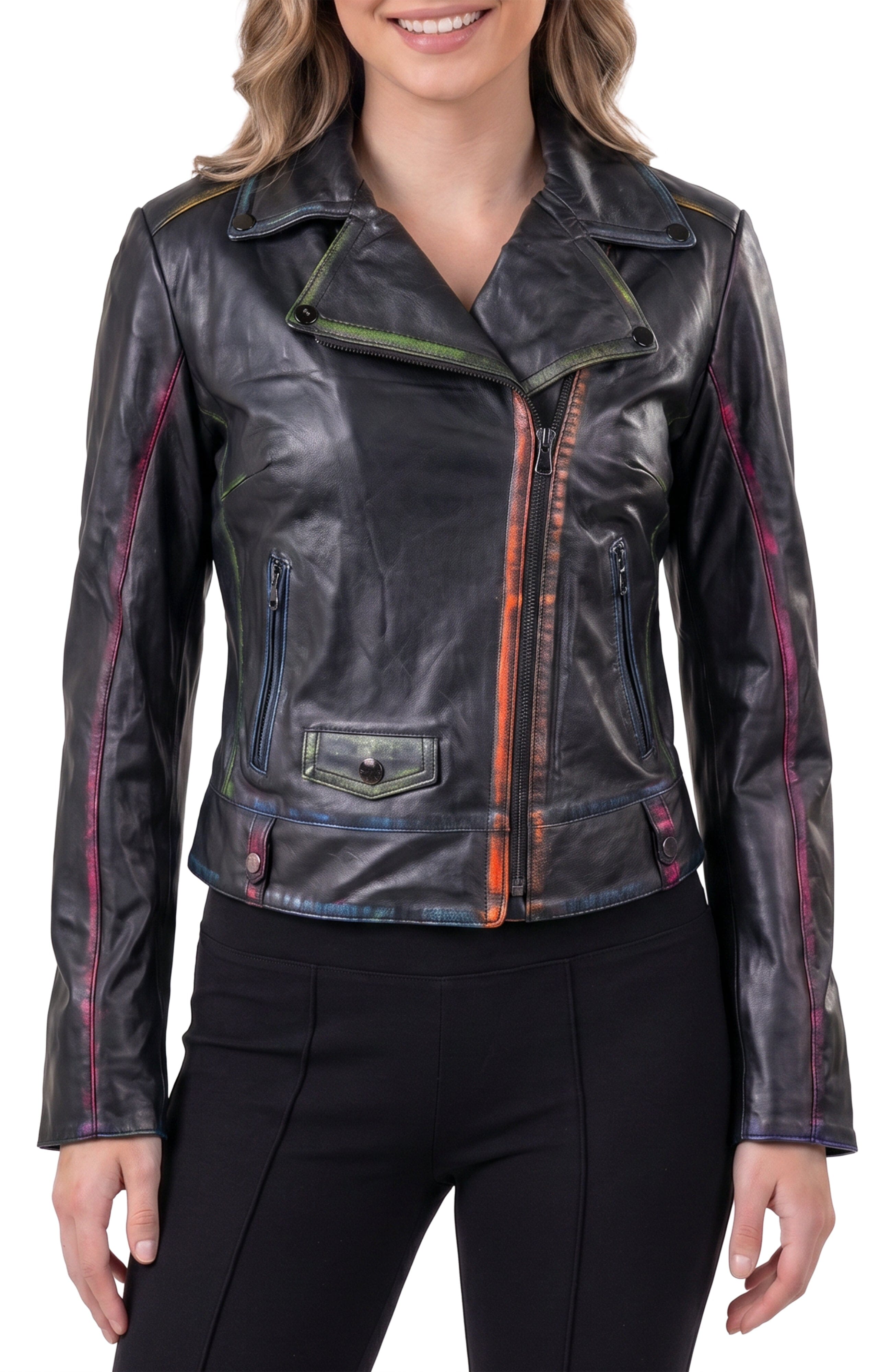 Women's Leather Dear Black
