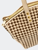 Bag ToteBag Brown Check View-3