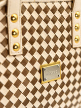 Bag ToteBag Brown Check View-2