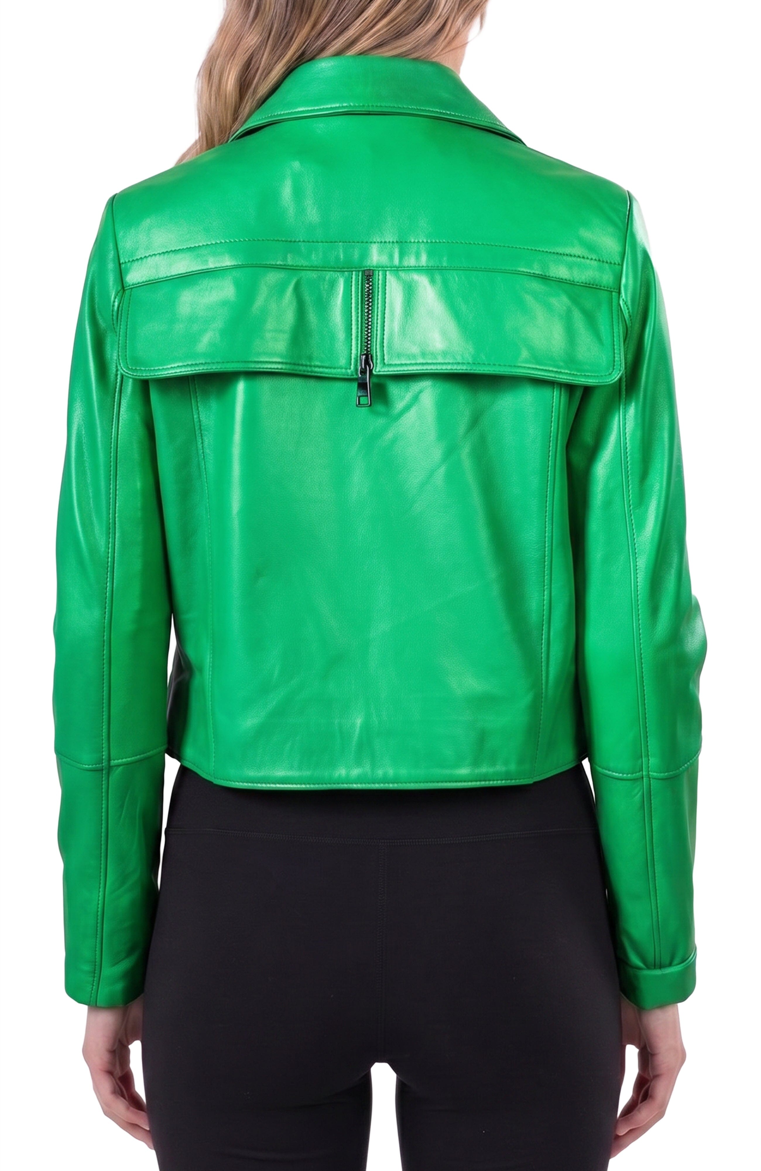 Women's Leather Mint Green