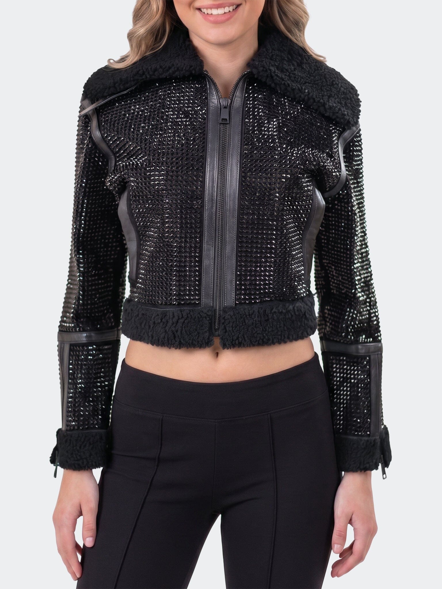Women's Leather Resistance008 Black
