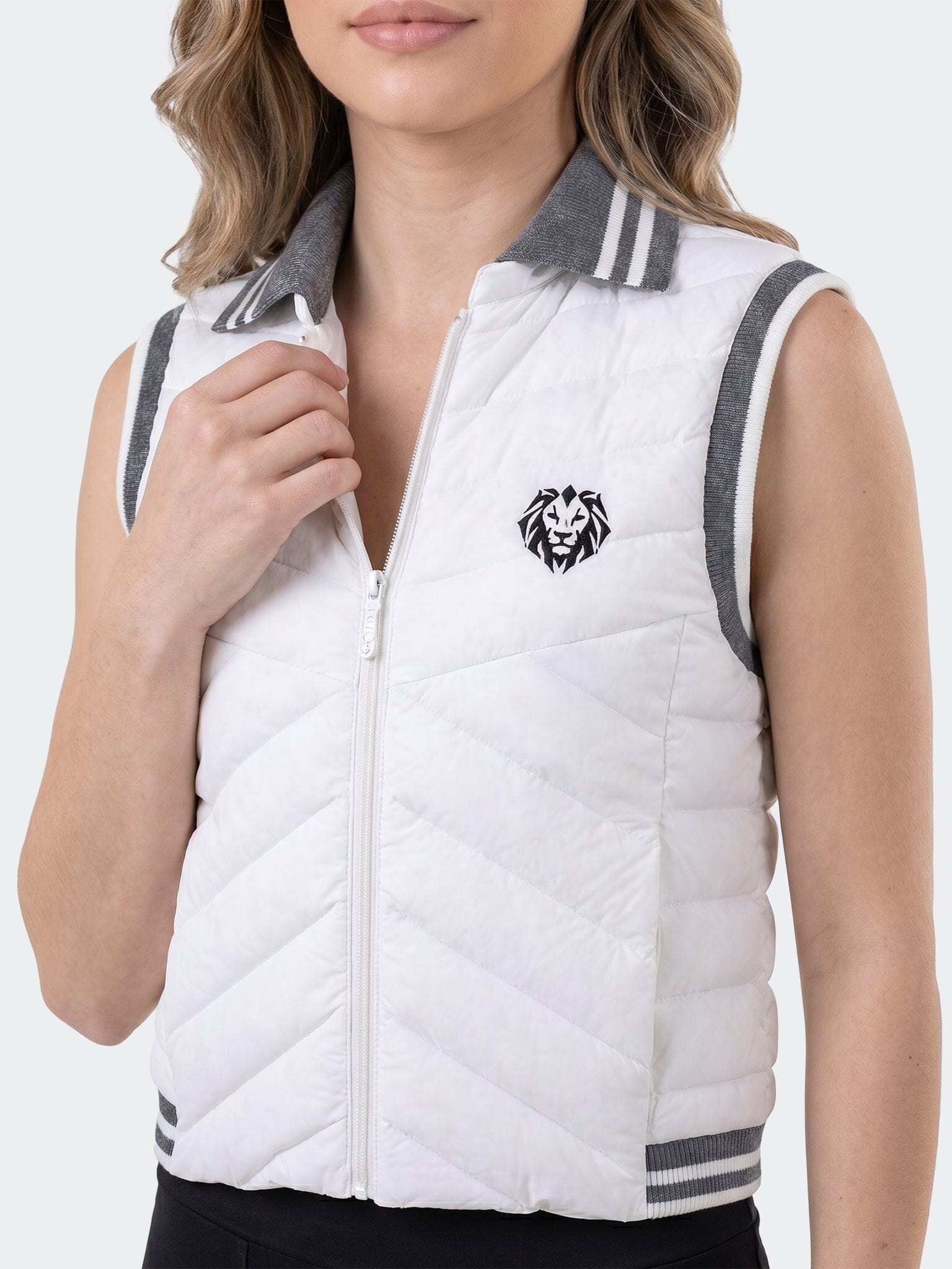 Women's Coat Vest Unknown 0034 White