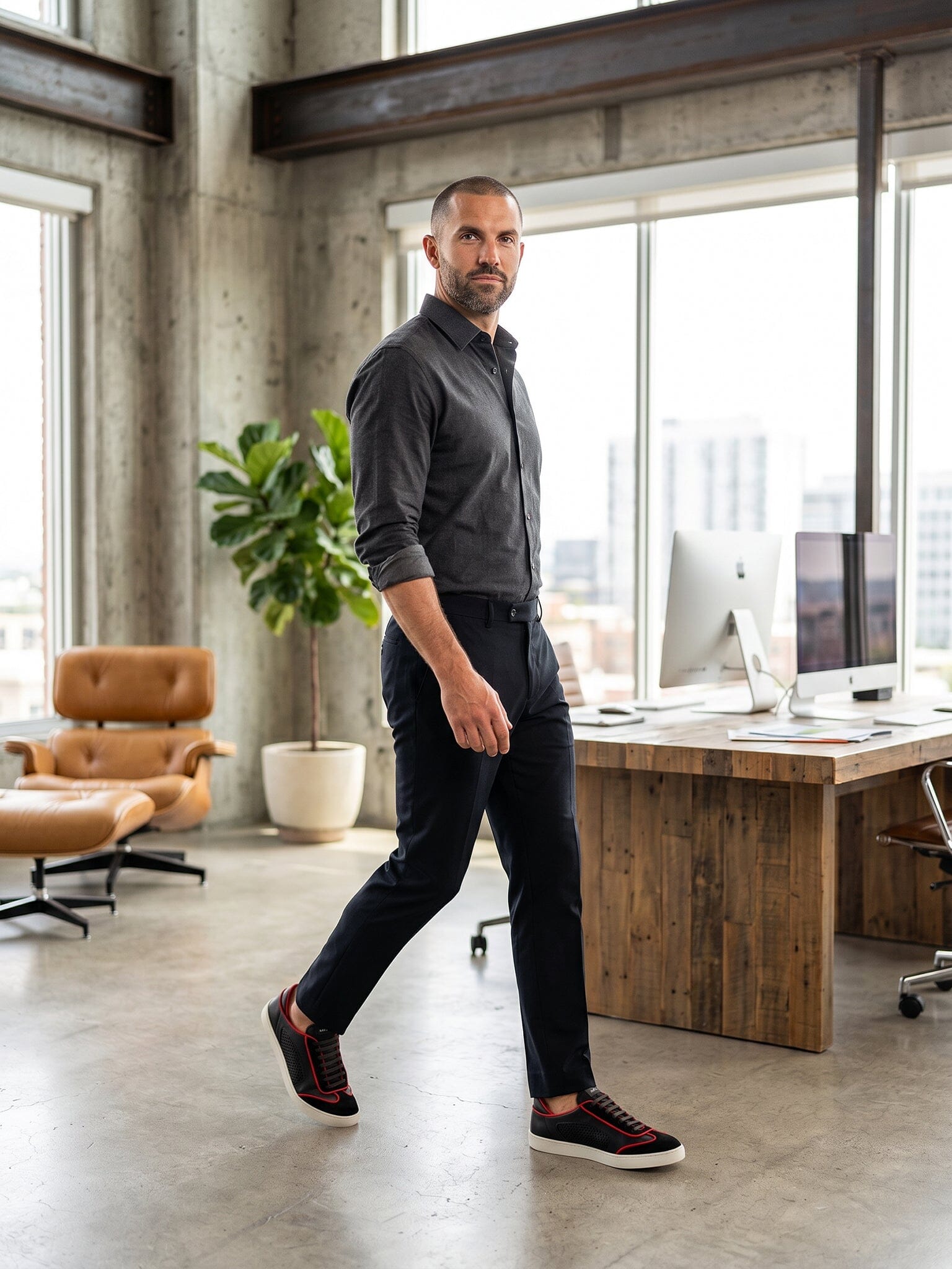 Ascension Black Casual Shoes