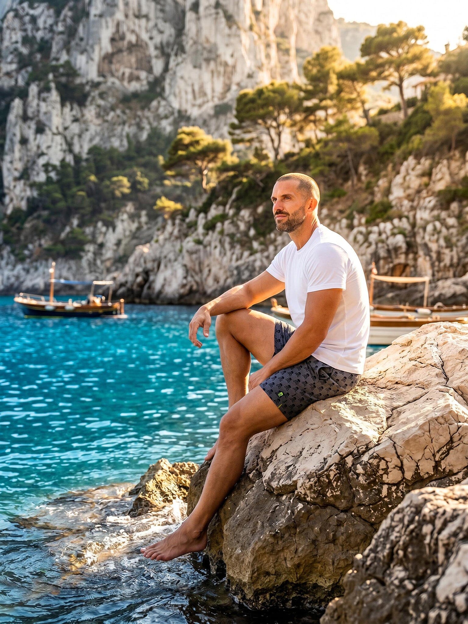 Lion Skull Crossbones Grey Shorts