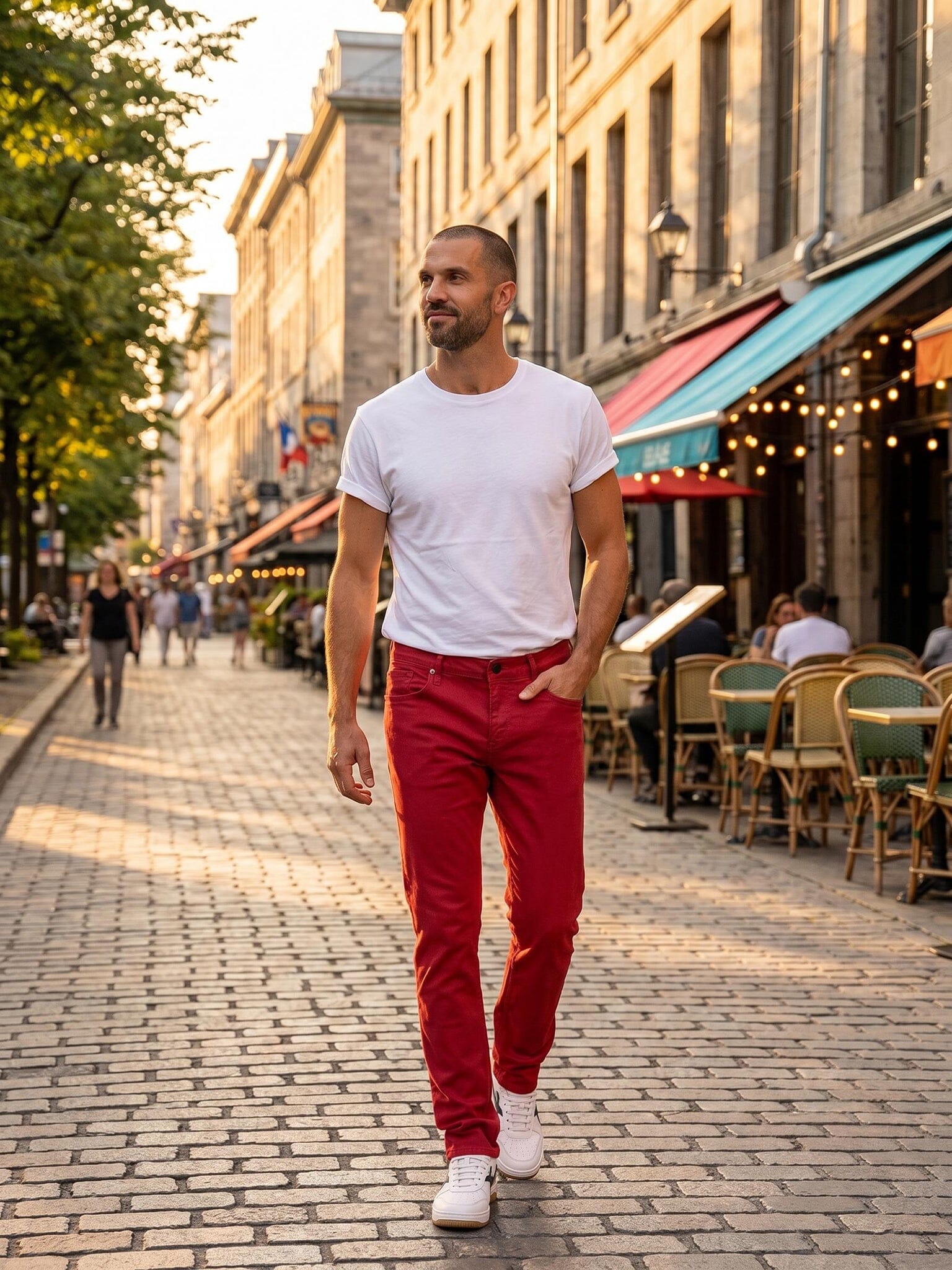 Lion Auburn Burgundy Jeans