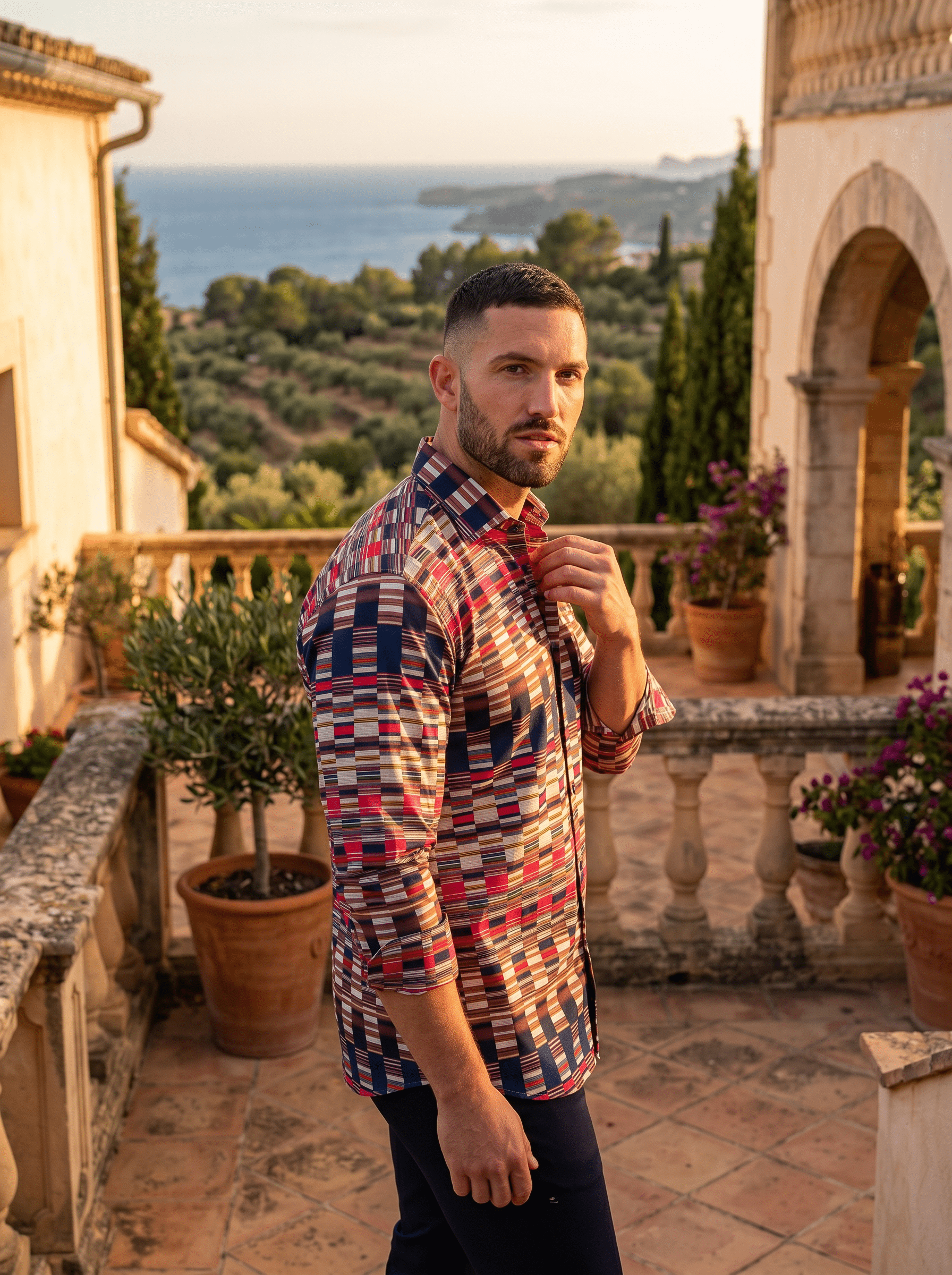 Fibonacci Mirrors Pink Shirt
