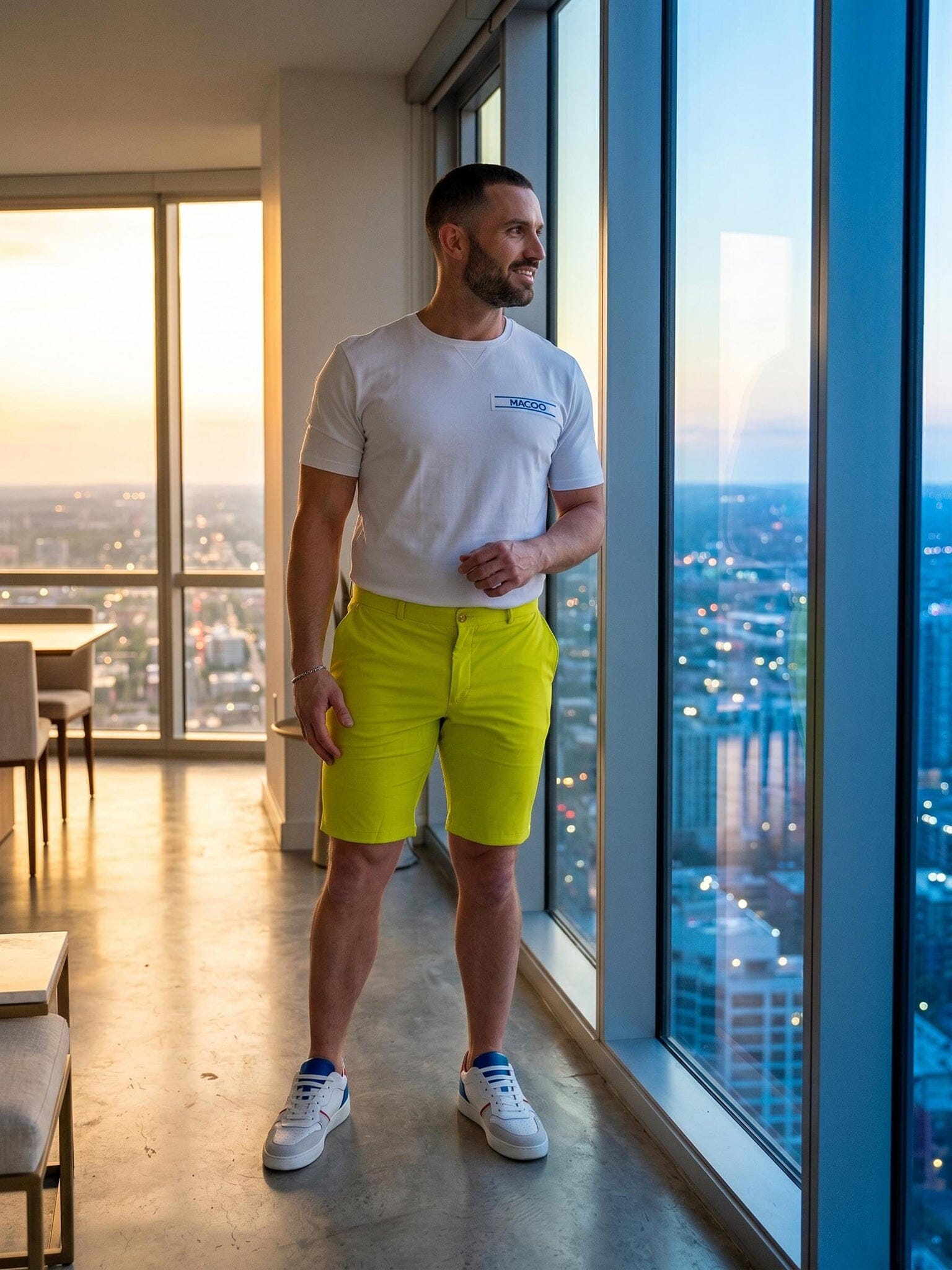 All Day Neon Green Shorts