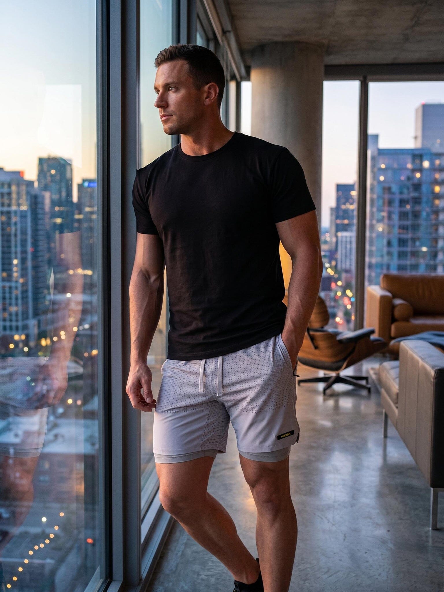 Thunder Grey Athletic Shorts