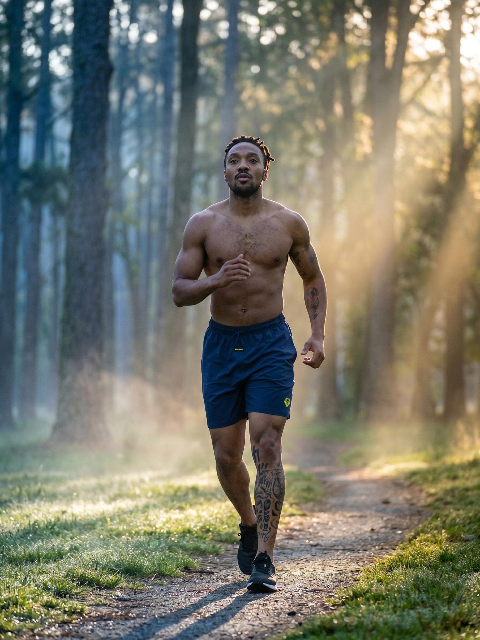 Athletic Navy Blue Shorts