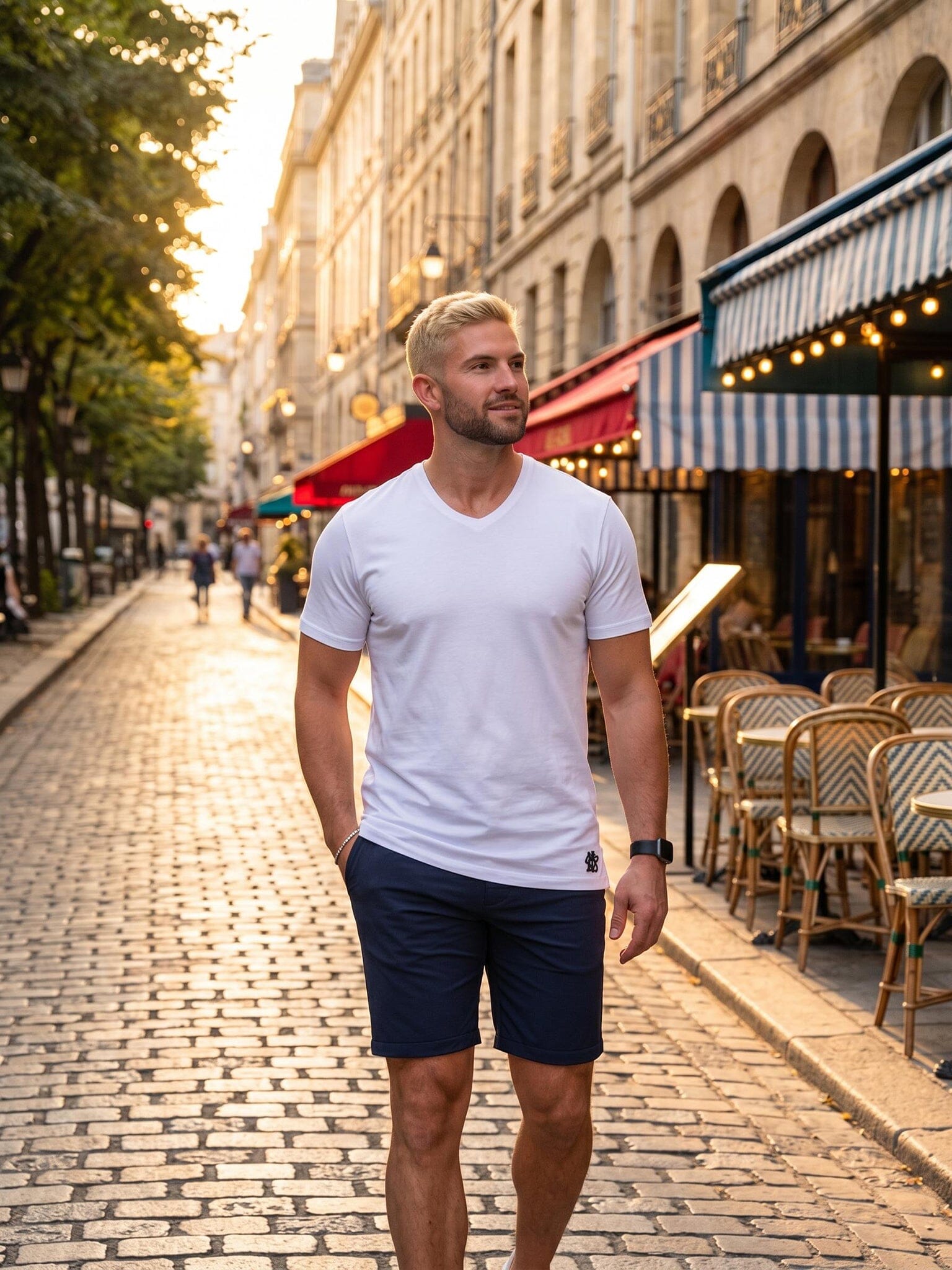 Sun Navy Blue Shorts