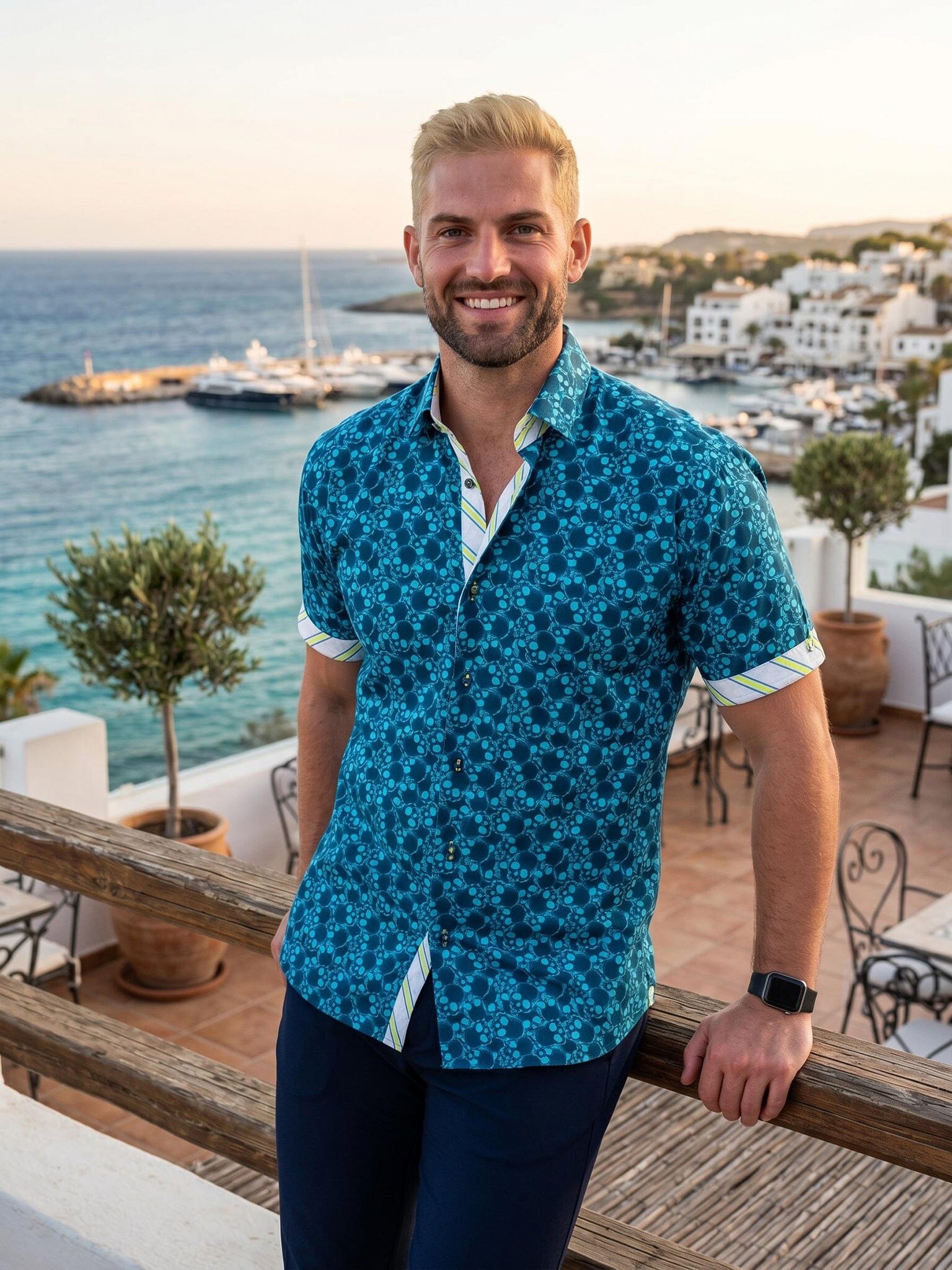 Galileo SkullLight Blue Shirt