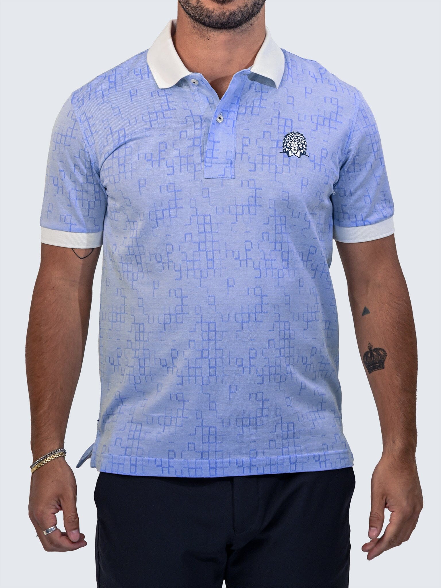 Mozart Speck Tip Light Blue Polo