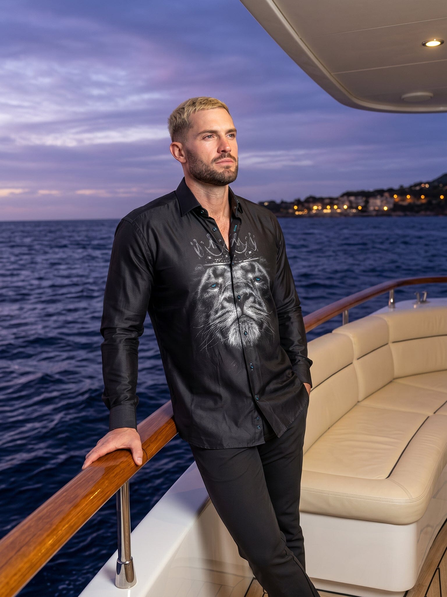 Fibonacci LionCrown Black Shirt