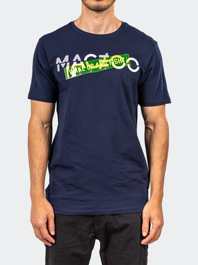 Tee WakeUpFight NavyBlue