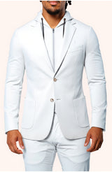 Suit StretchArum White View-1