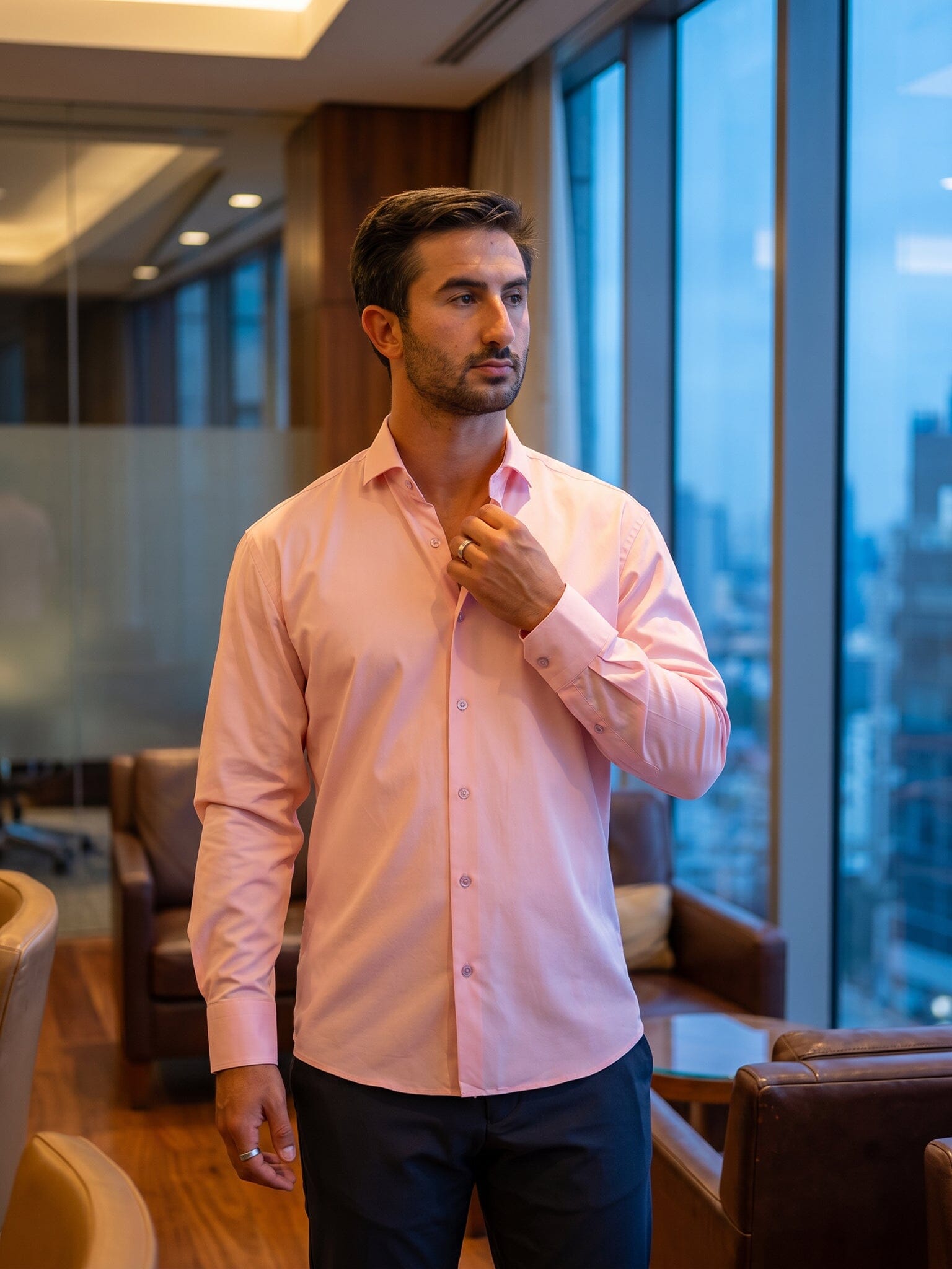 Eins StretchBlotter Pink Shirt