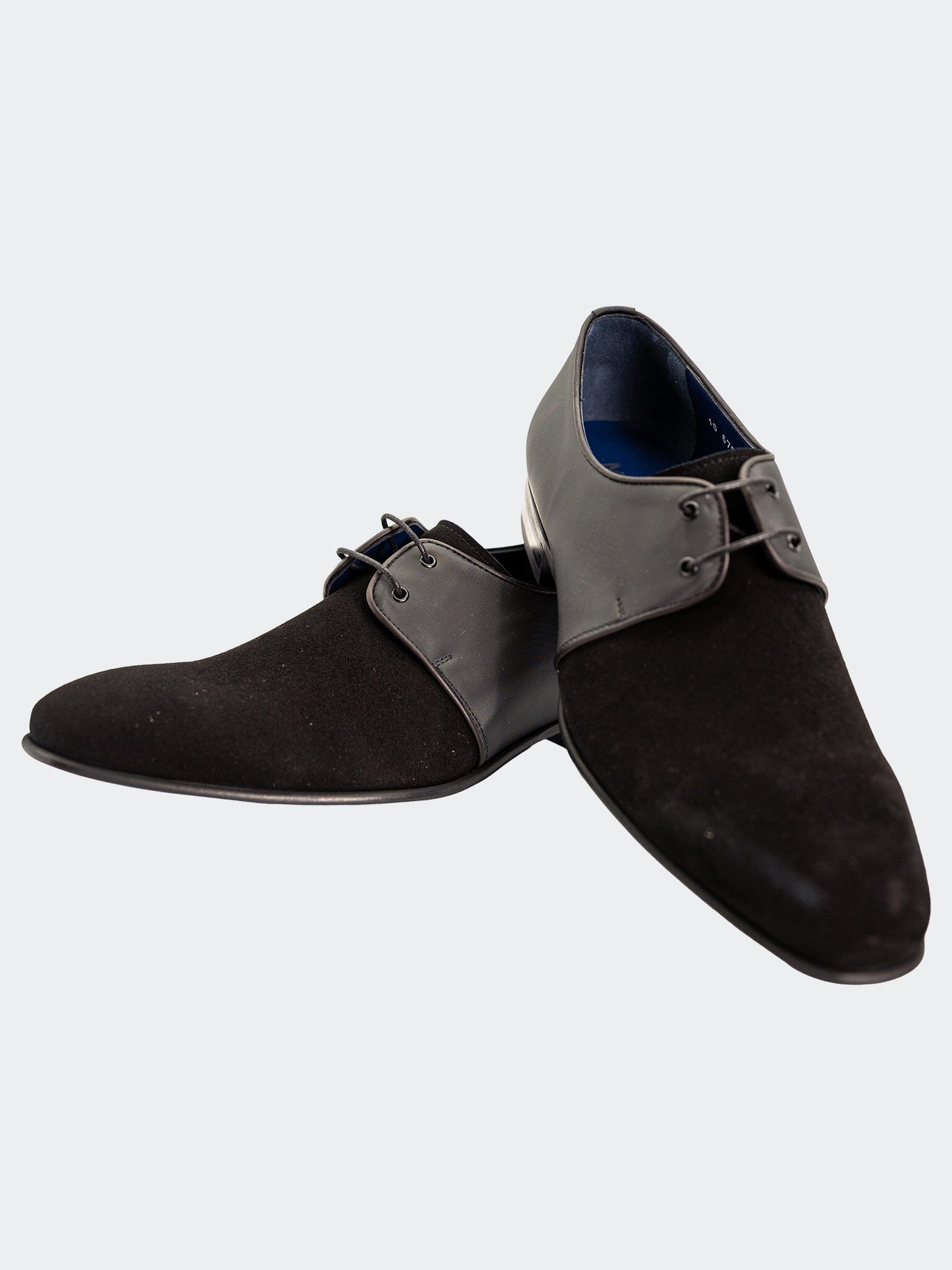 Refined Black Derby Dress Shoes