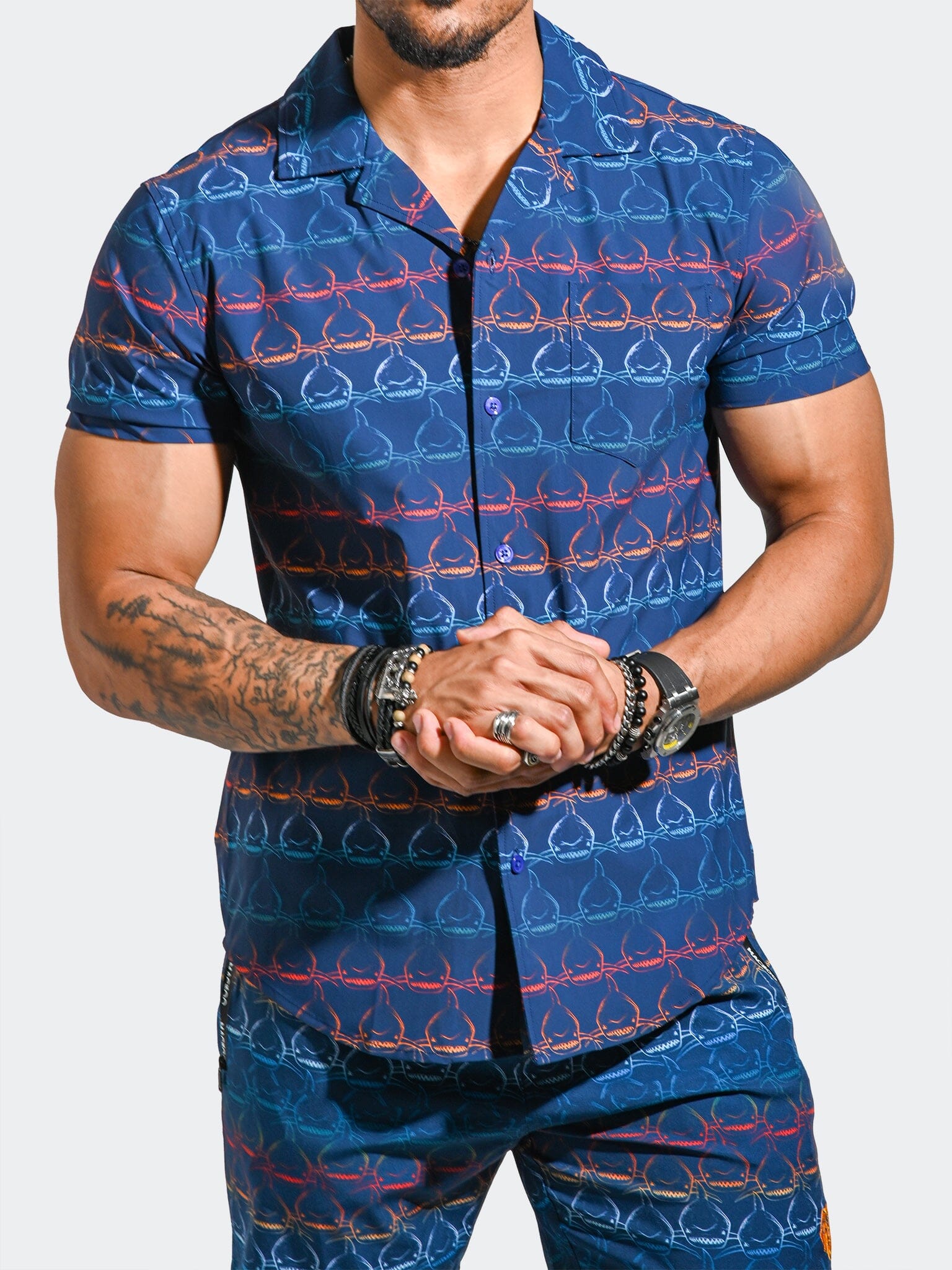 Shirt BeachSharkWave Blue