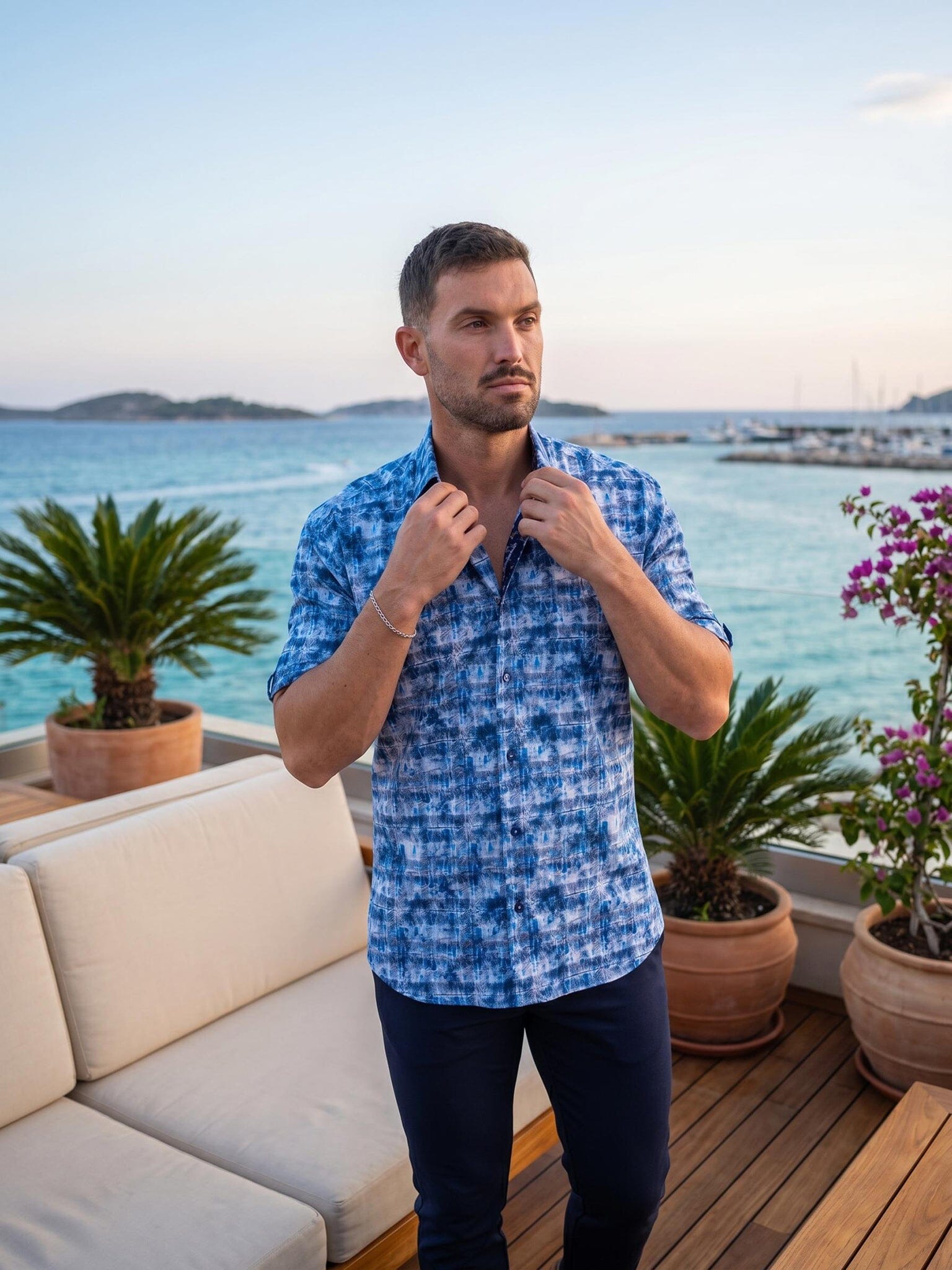 Galileo Resistance Wash Blue Shirt