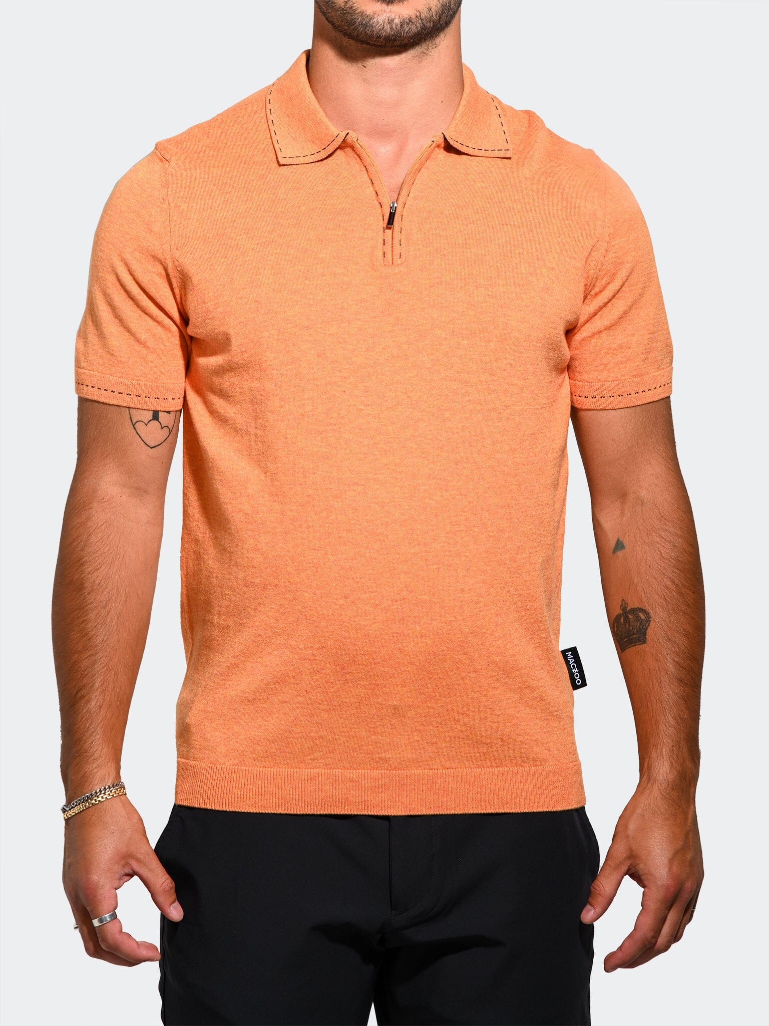 Zip Savanna Orange Polo