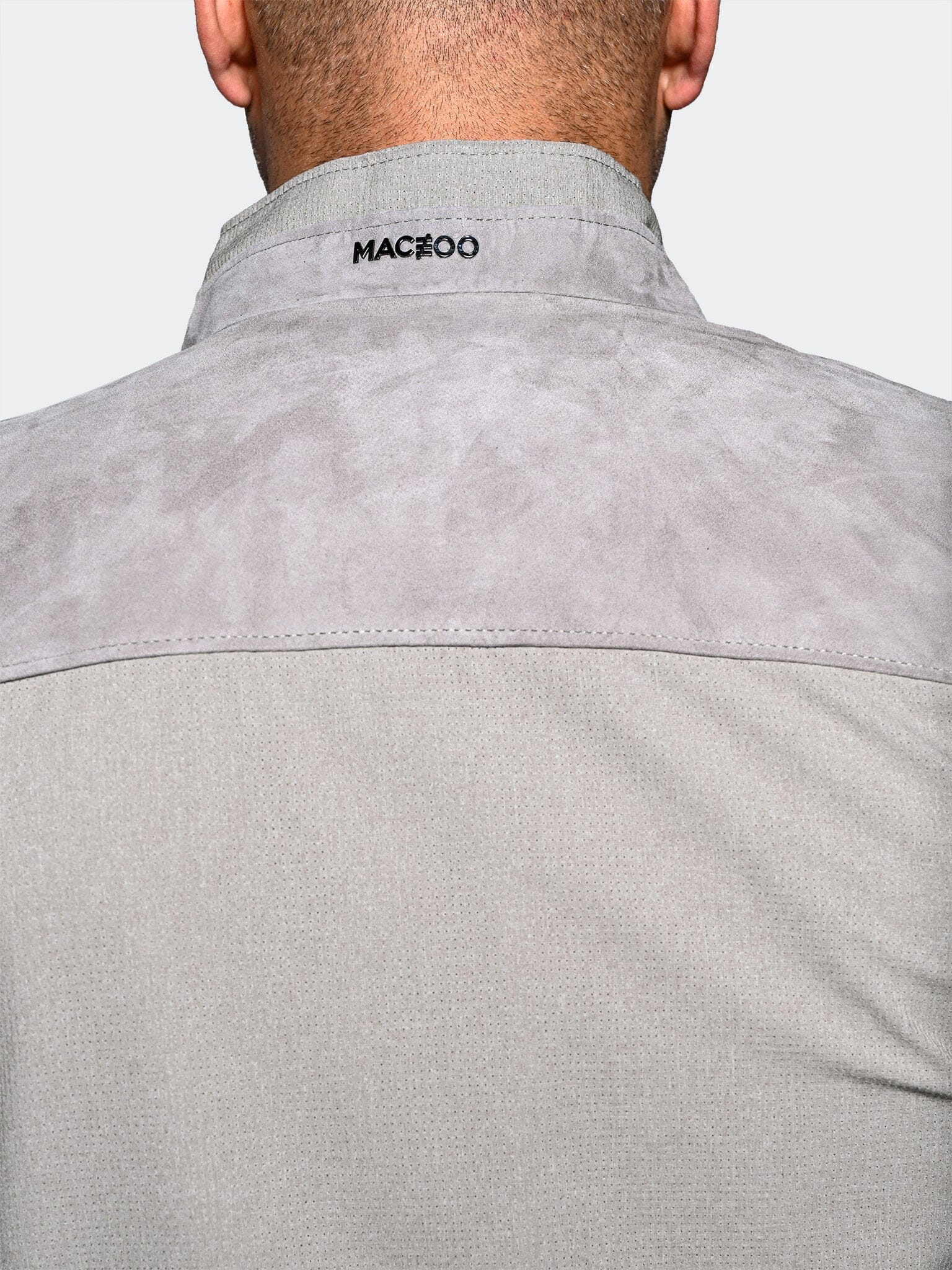 HalfCream Grey Bomber Jacket