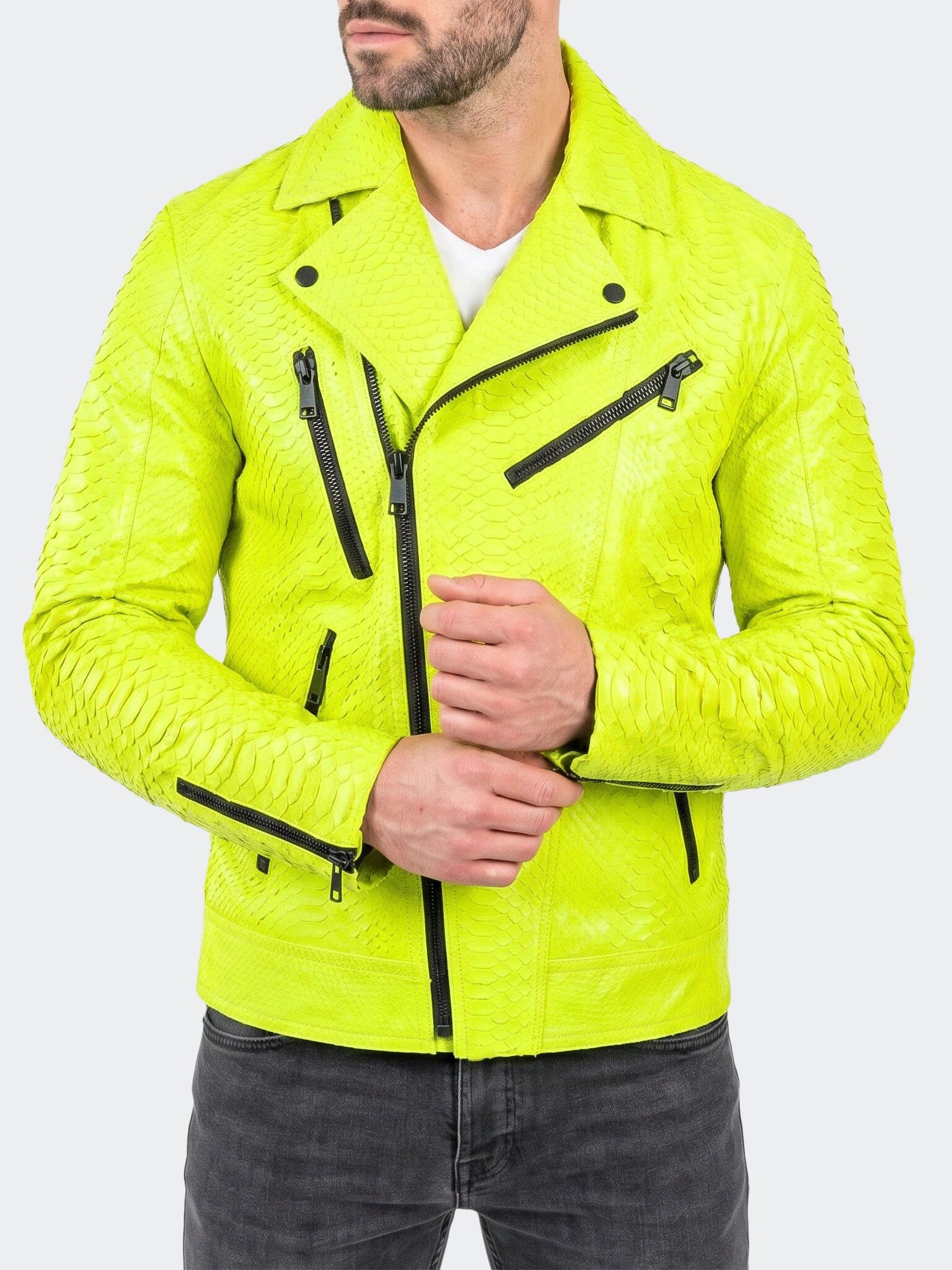 Leather PythonNeon Yellow