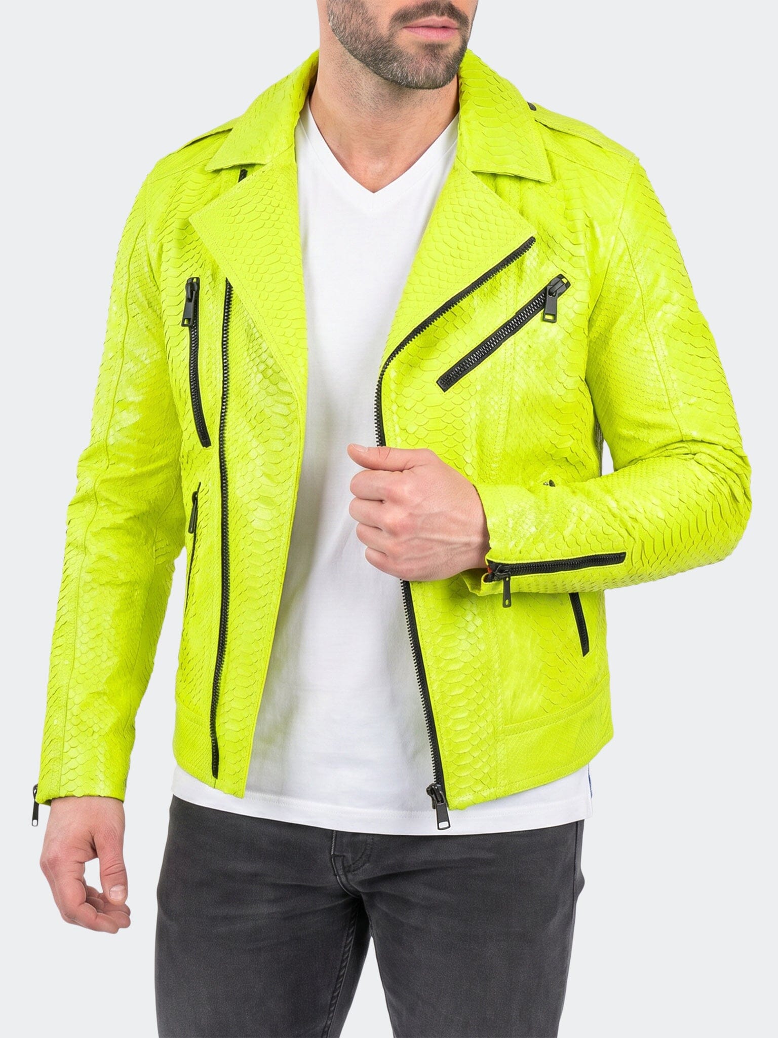 Leather PythonNeon Yellow