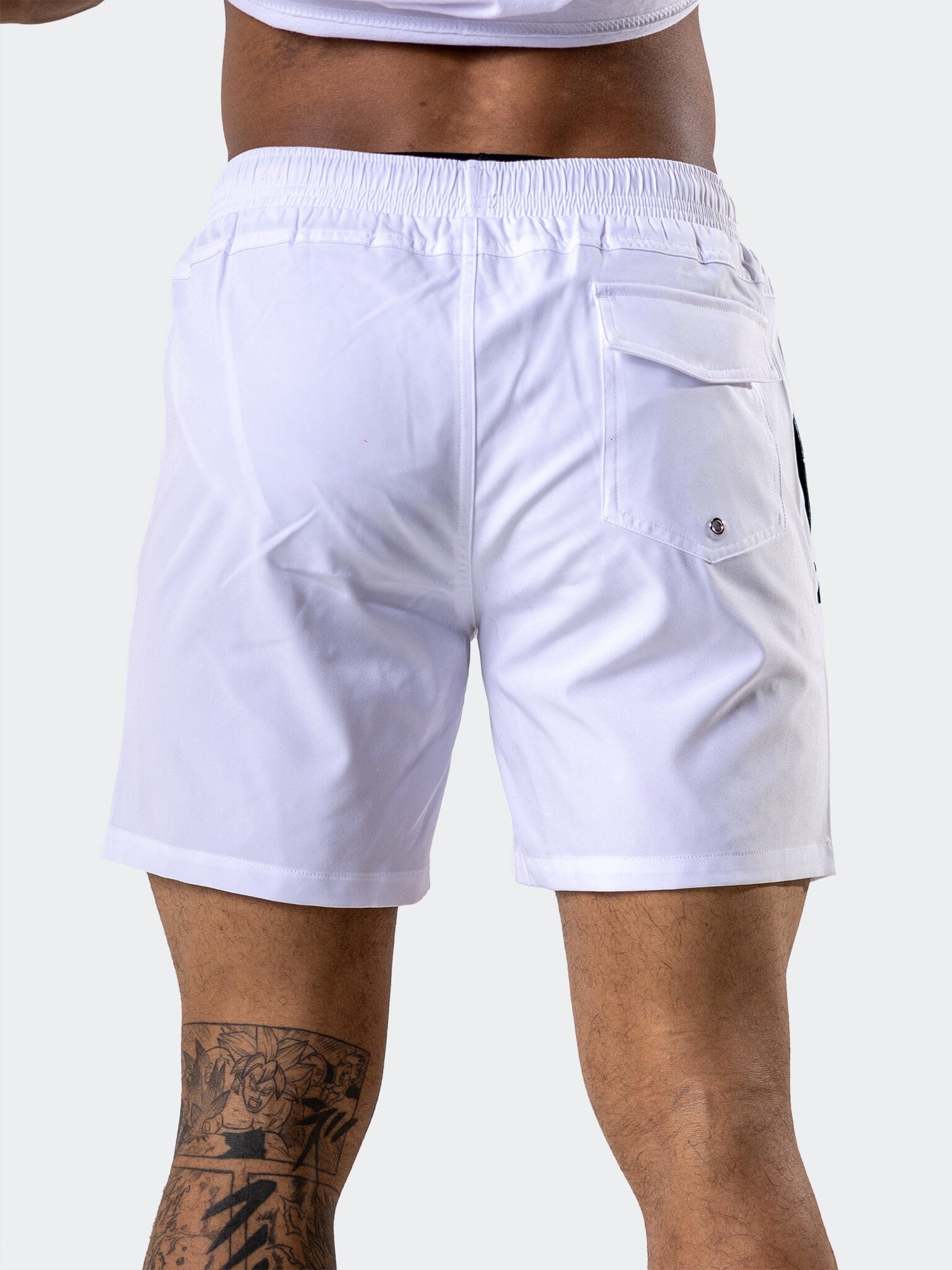 Lion Solid Brilliant White Swim Shorts