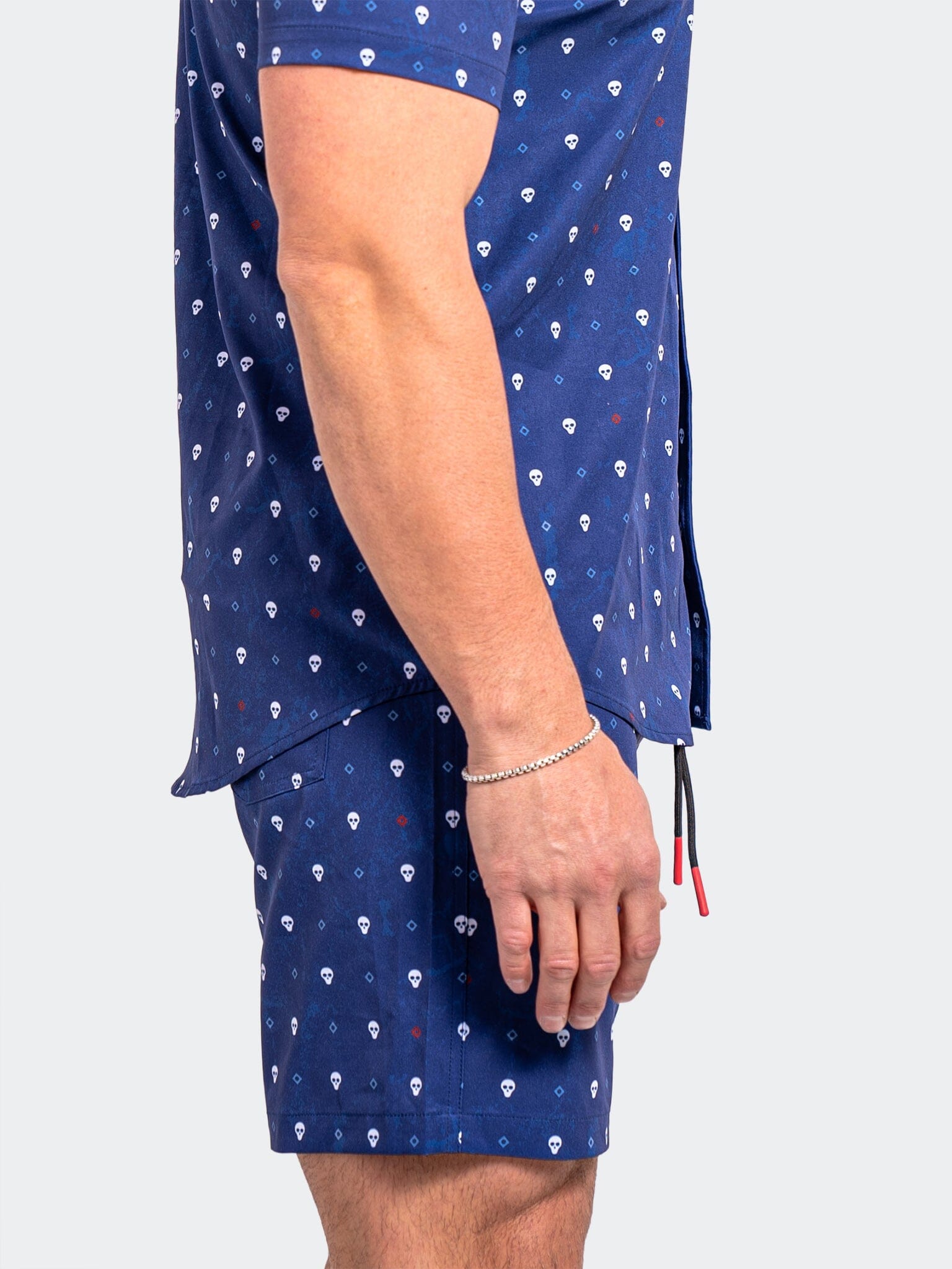 Lion Skull Blue Swim Shorts