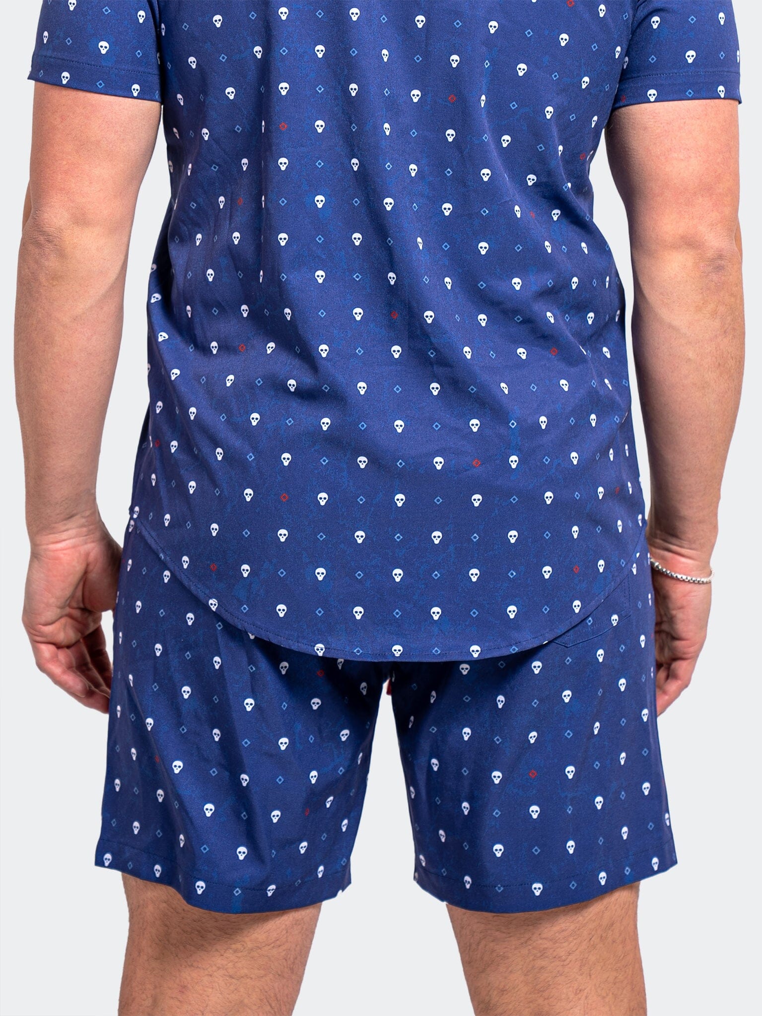 Lion Skull Blue Swim Shorts