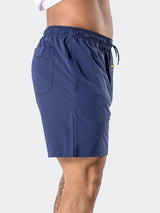 Shorts AthleticNavy Blue View-4