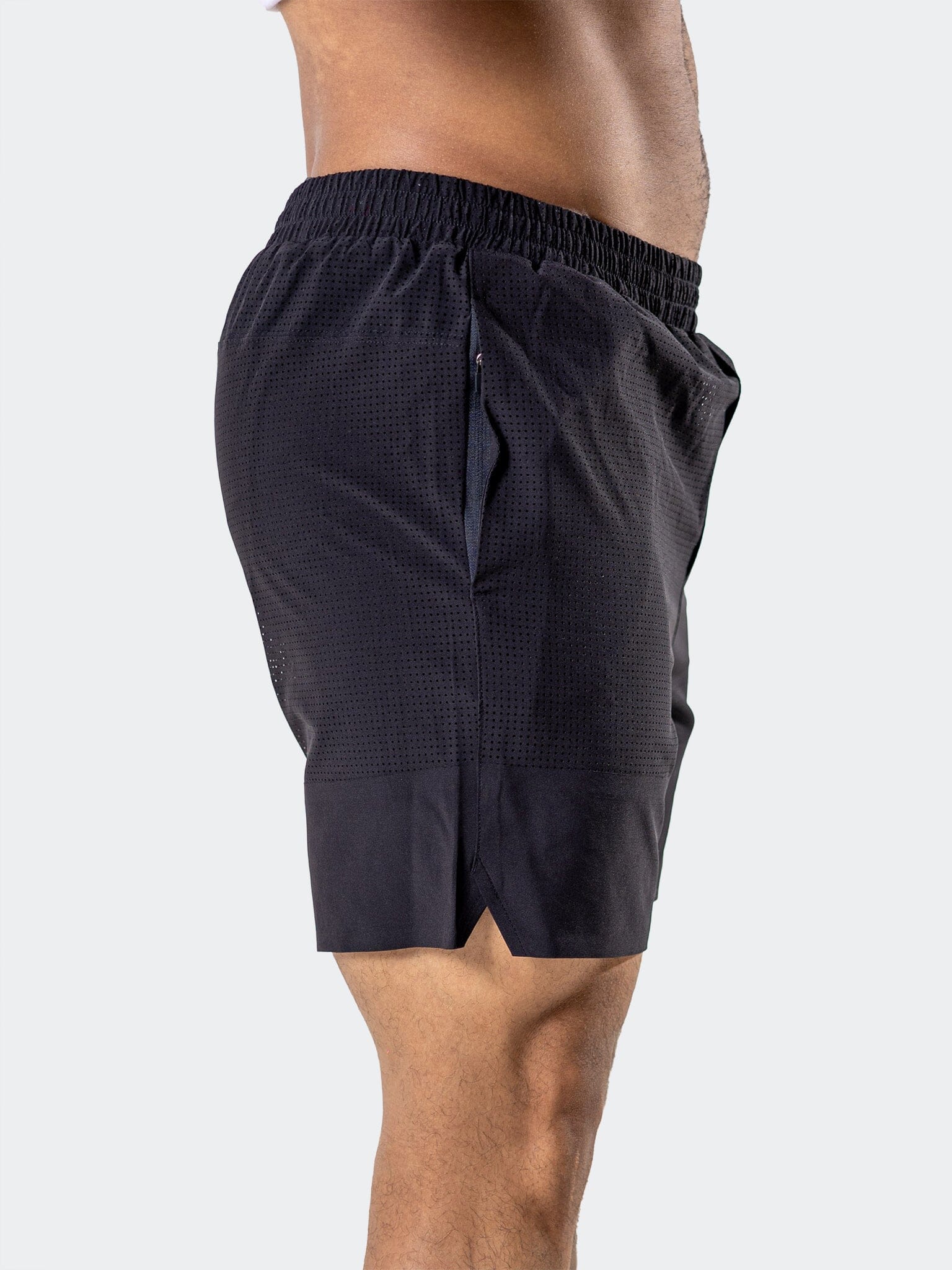 Crow Black Athletic Shorts