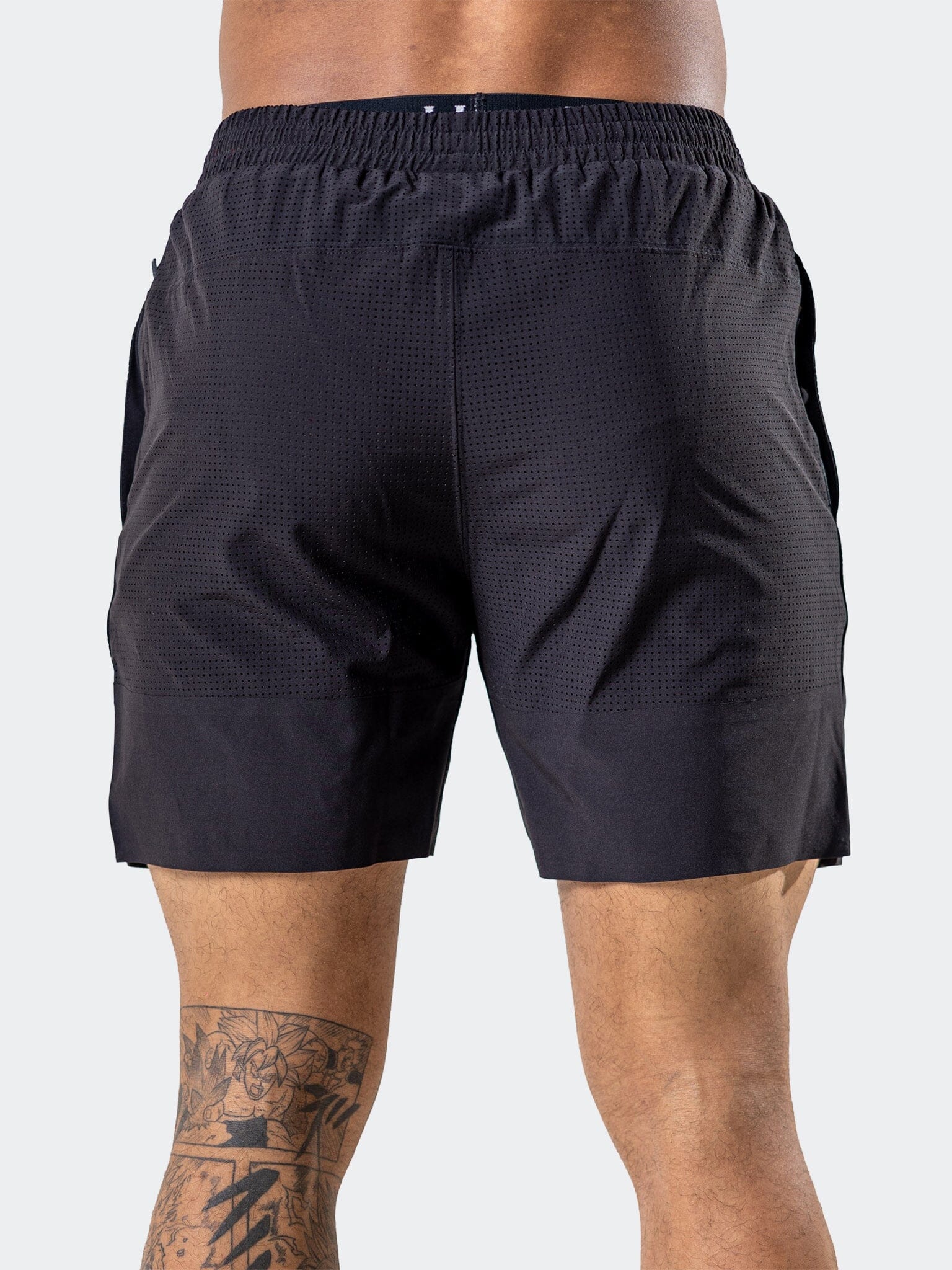 Crow Black Athletic Shorts